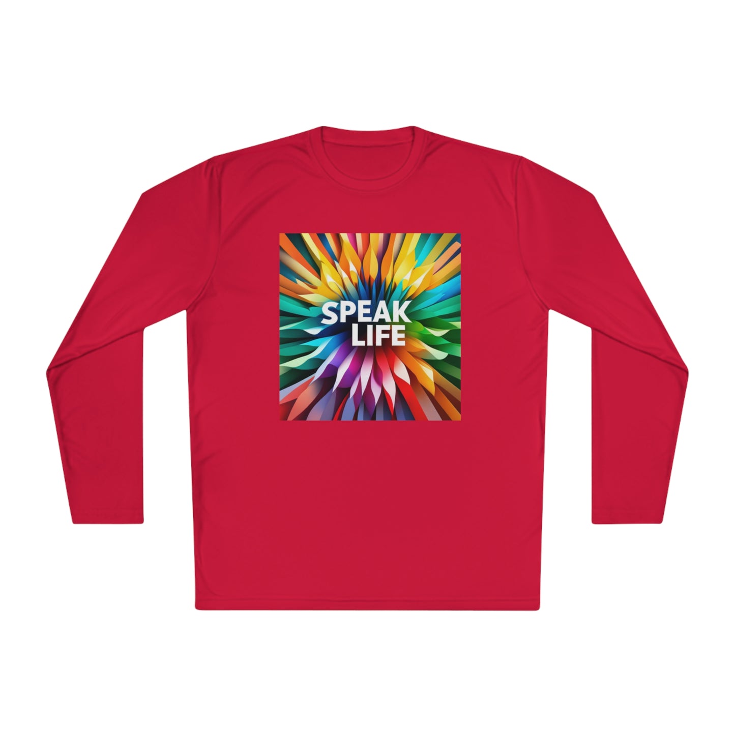 "Speak Life" Burst of Color Unisex Lightweight Long Sleeve Tee