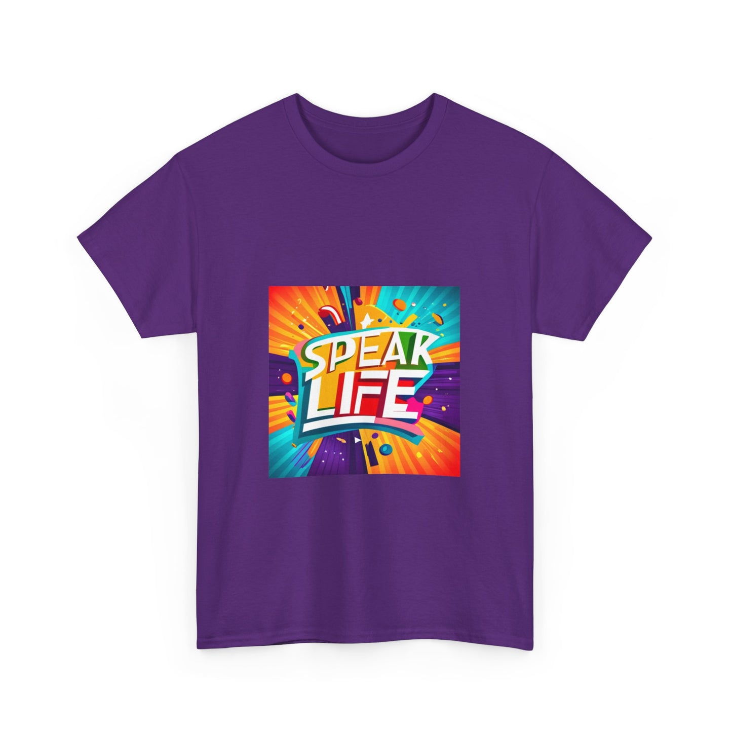 "Speak Life" Paint Splash Unisex Heavy Cotton Tee