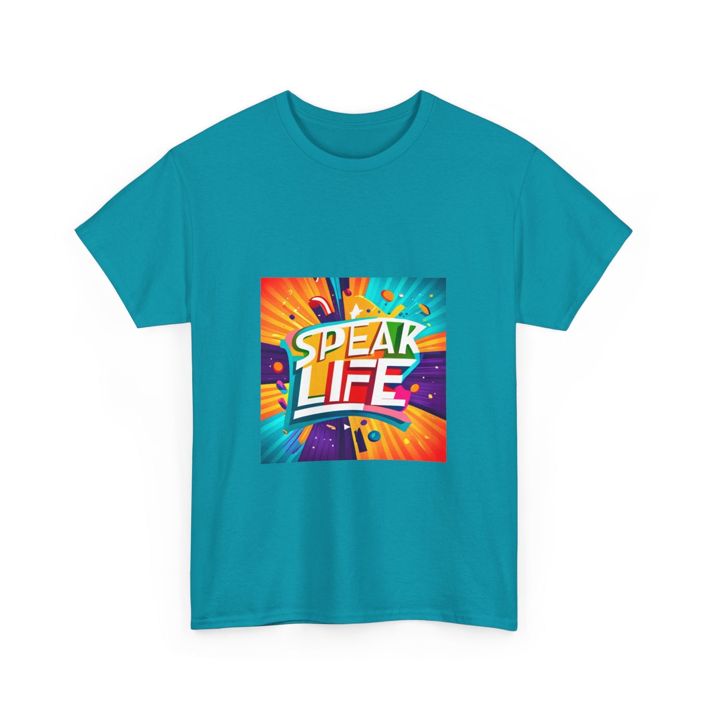 "Speak Life" Paint Splash Unisex Heavy Cotton Tee