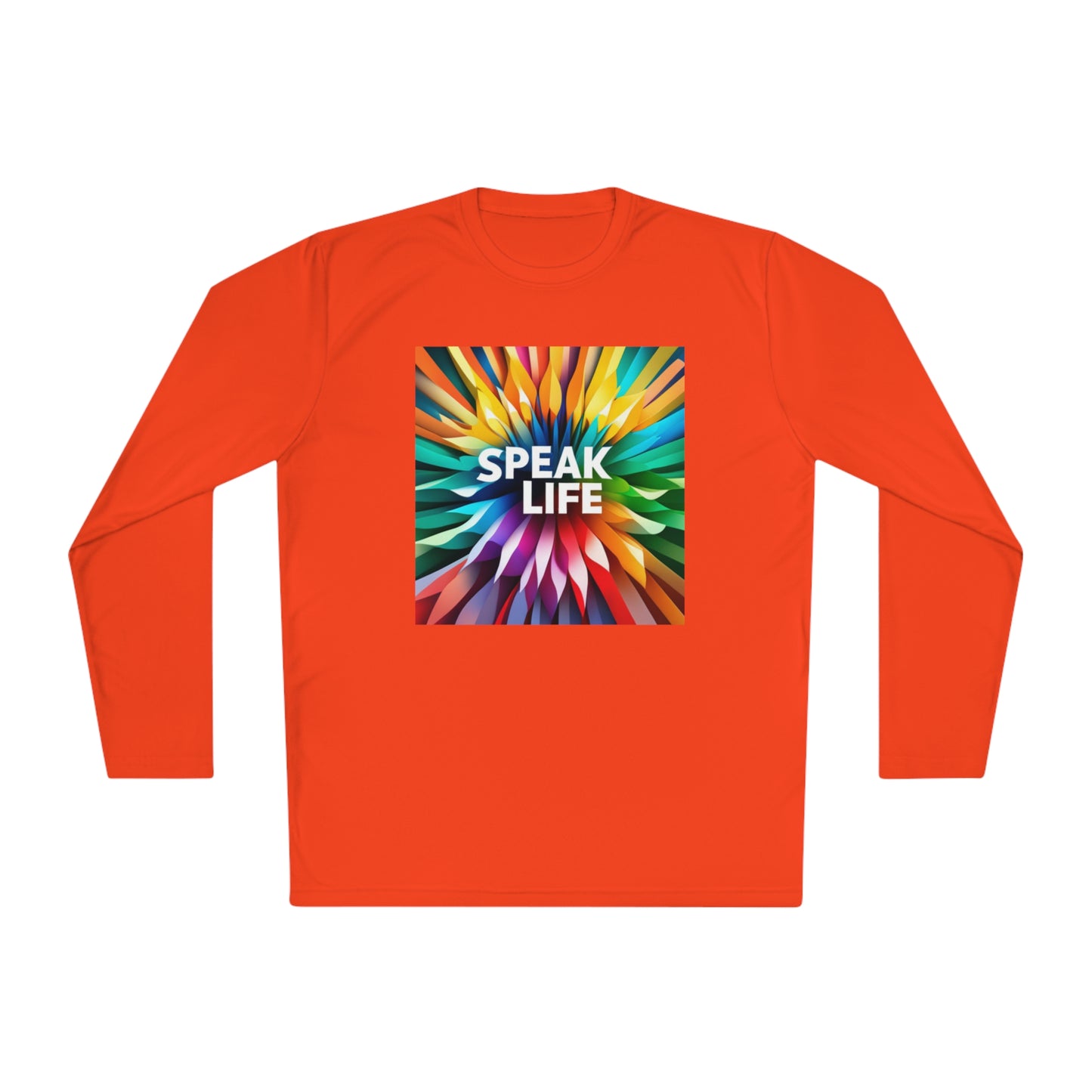 "Speak Life" Burst of Color Unisex Lightweight Long Sleeve Tee