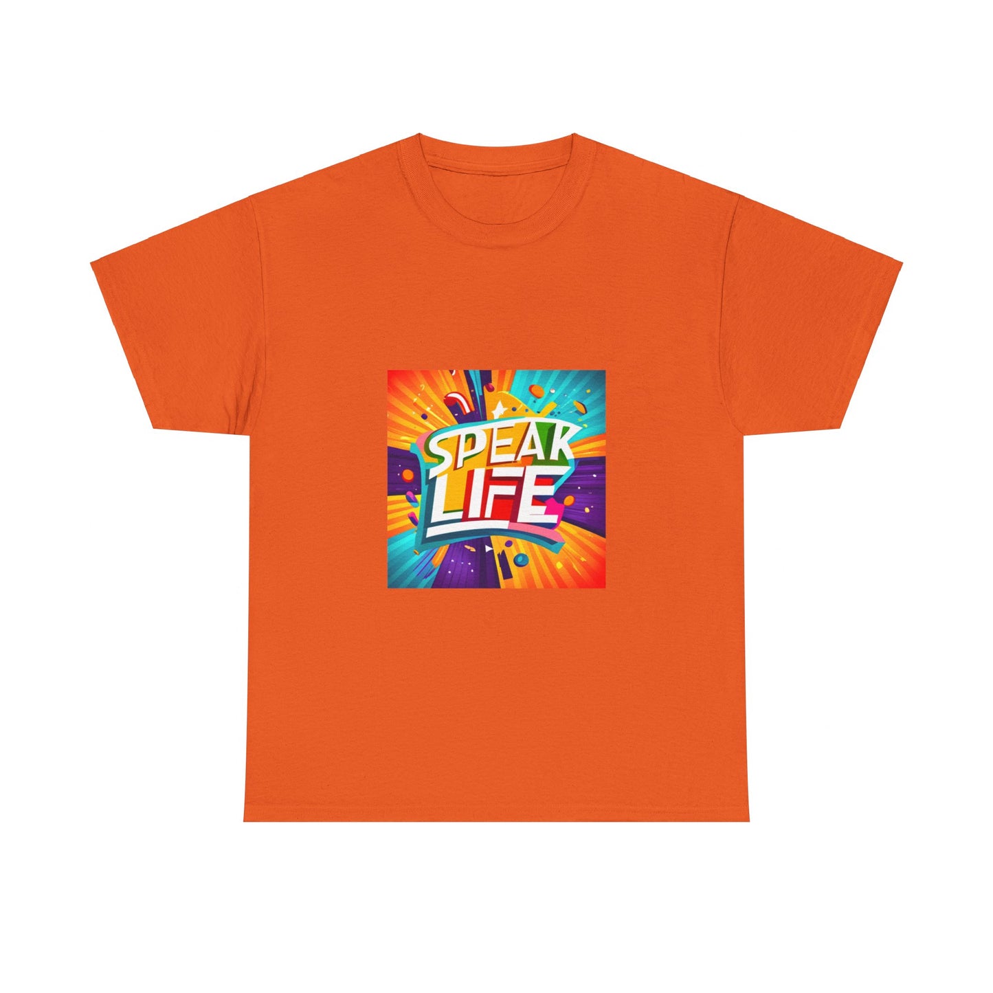 "Speak Life" Paint Splash Unisex Heavy Cotton Tee