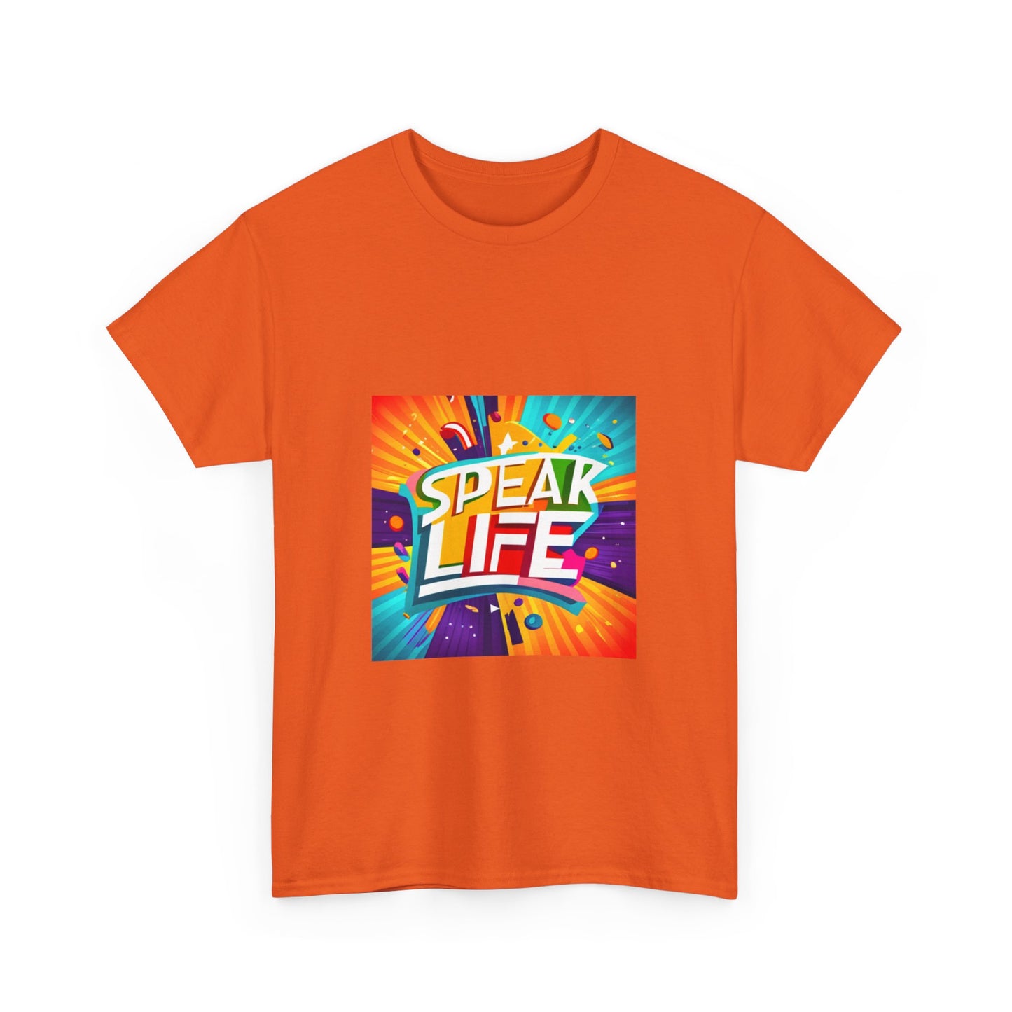 "Speak Life" Paint Splash Unisex Heavy Cotton Tee