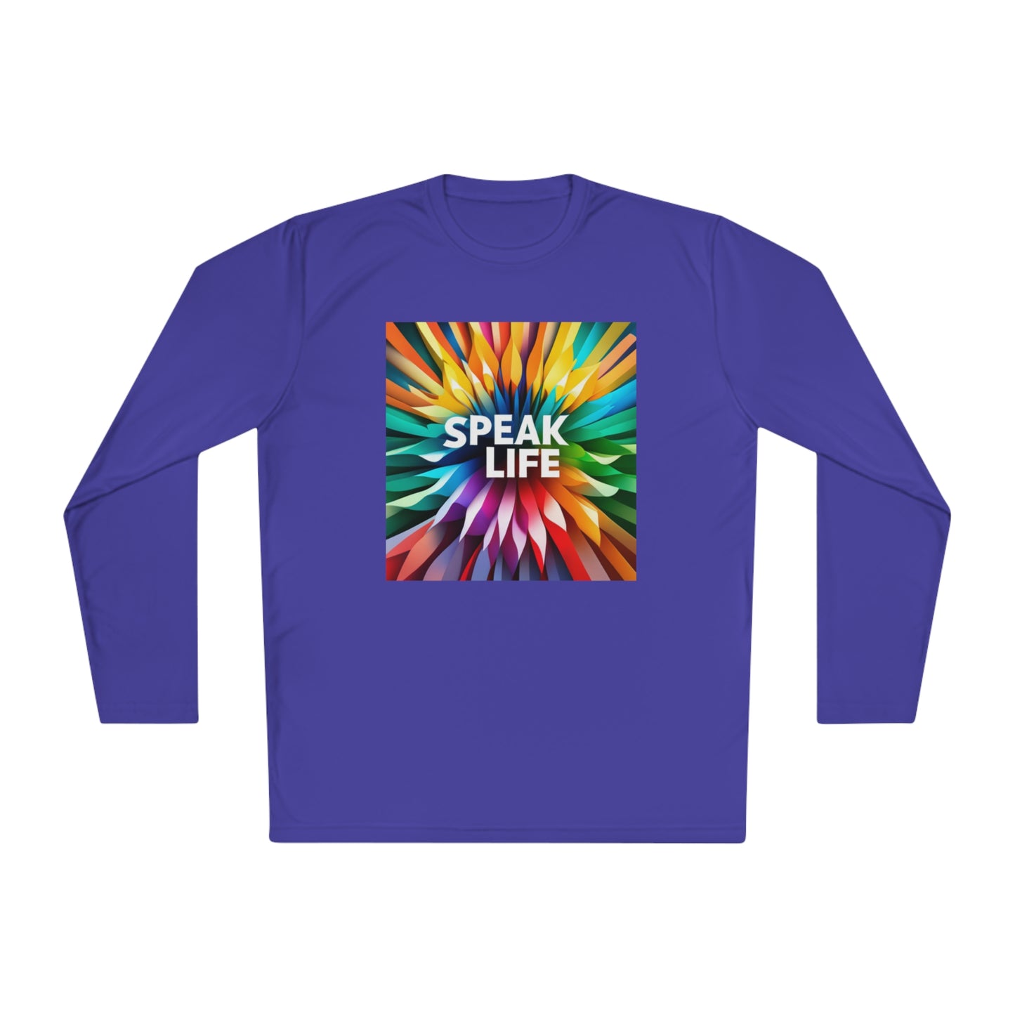 "Speak Life" Burst of Color Unisex Lightweight Long Sleeve Tee