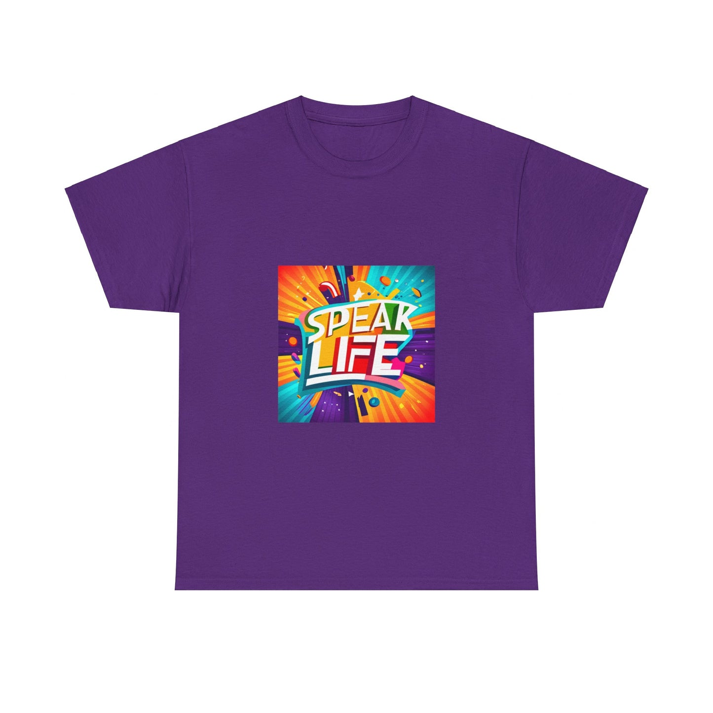 "Speak Life" Paint Splash Unisex Heavy Cotton Tee
