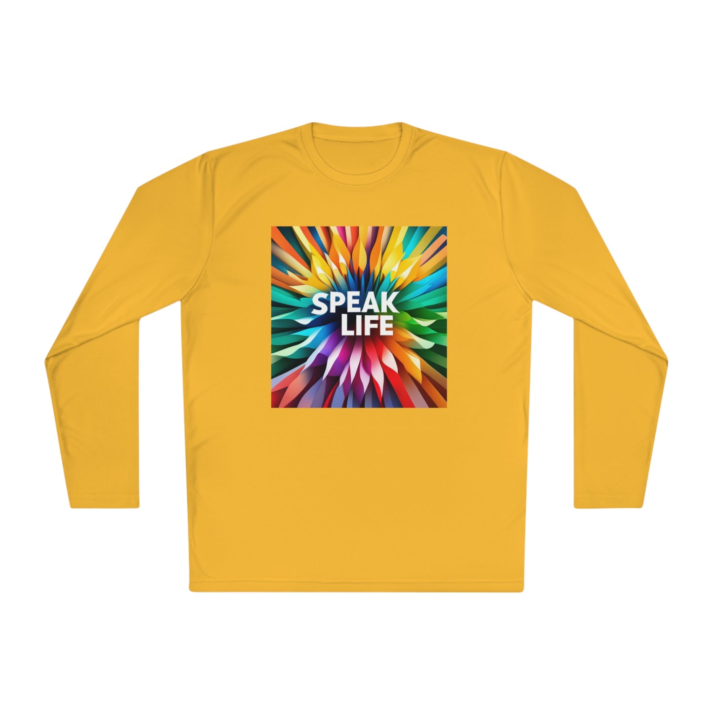 "Speak Life" Burst of Color Unisex Lightweight Long Sleeve Tee