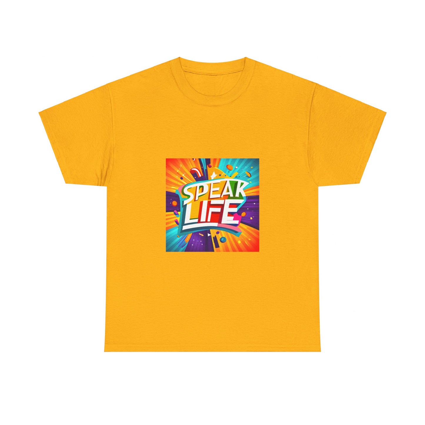 "Speak Life" Paint Splash Unisex Heavy Cotton Tee
