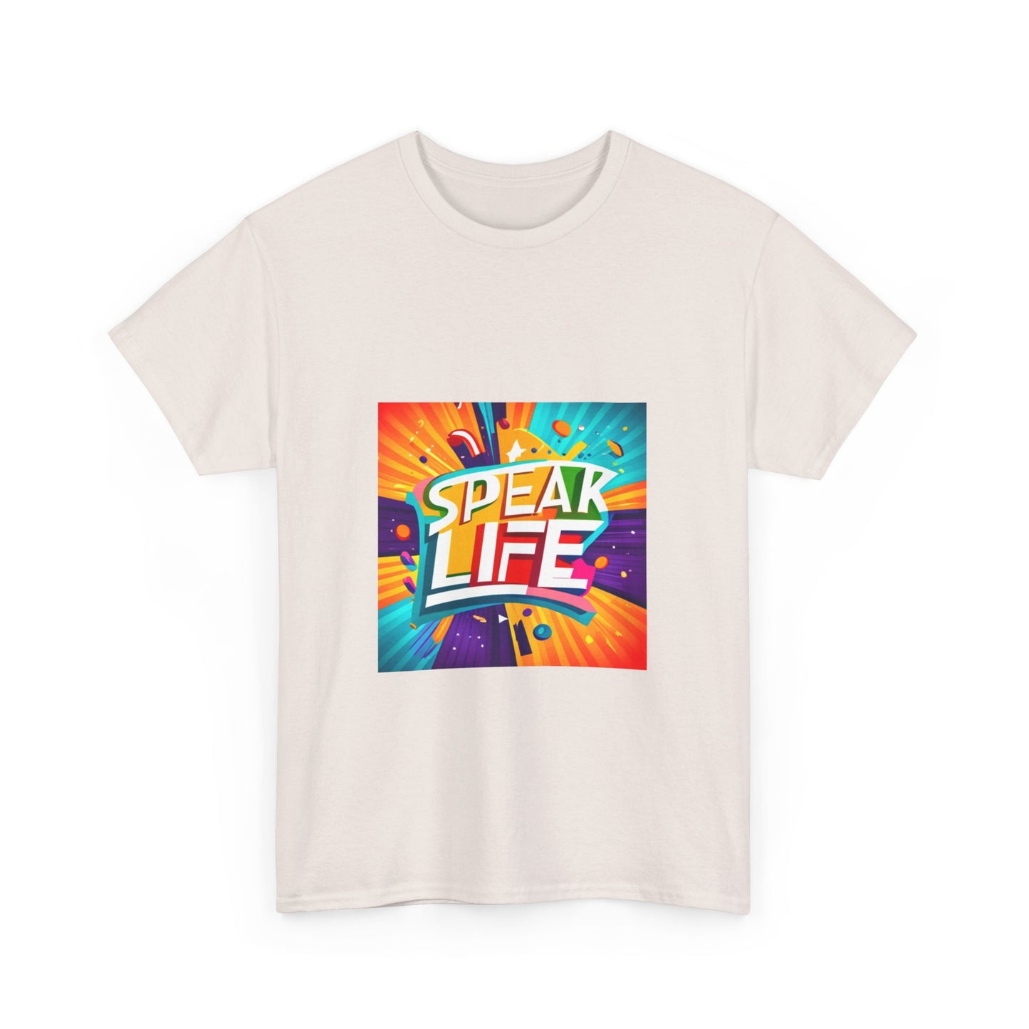 "Speak Life" Paint Splash Unisex Heavy Cotton Tee