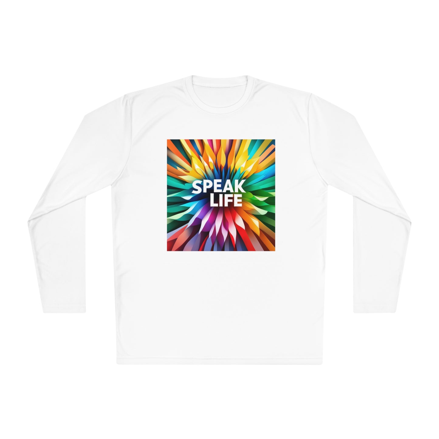 "Speak Life" Burst of Color Unisex Lightweight Long Sleeve Tee
