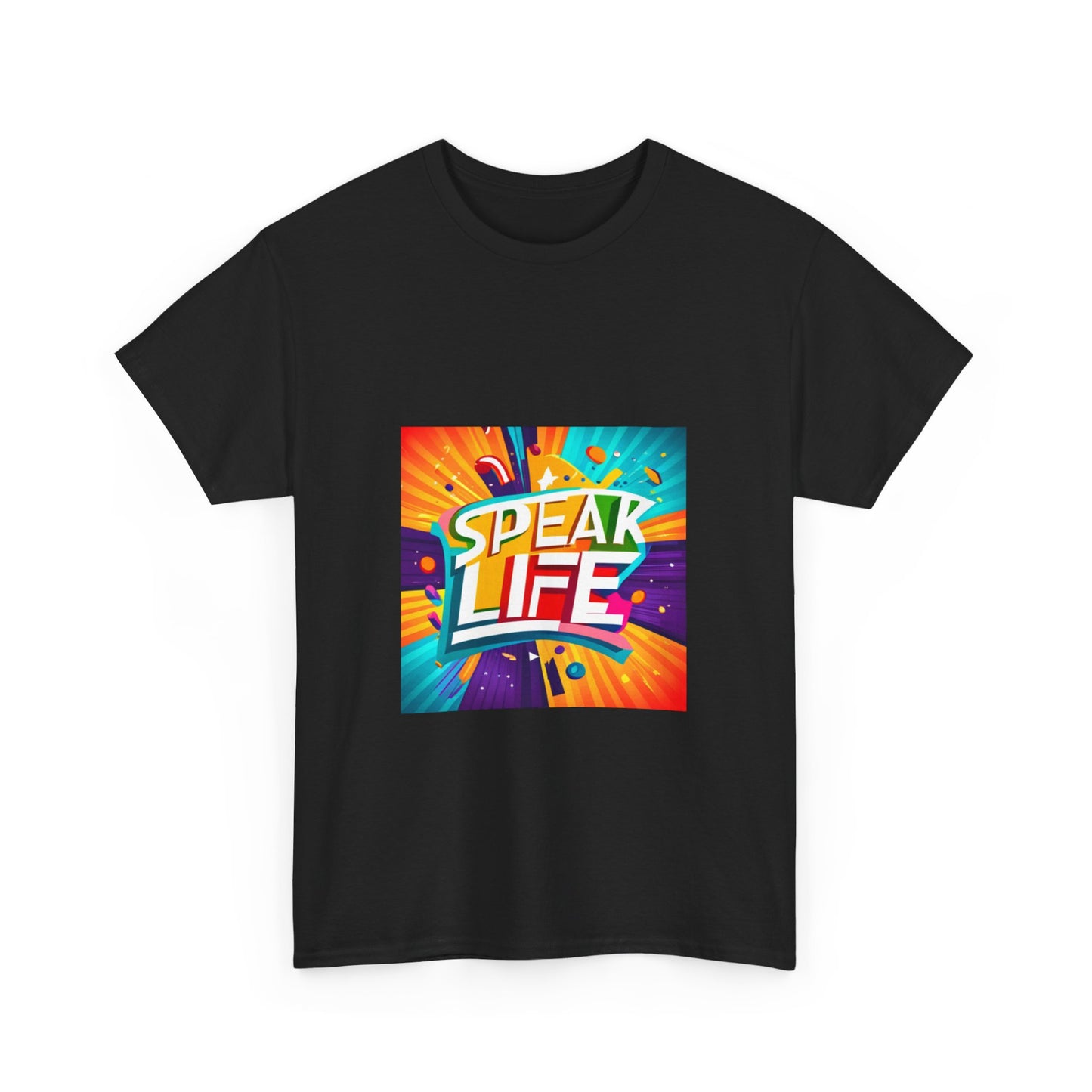 "Speak Life" Paint Splash Unisex Heavy Cotton Tee