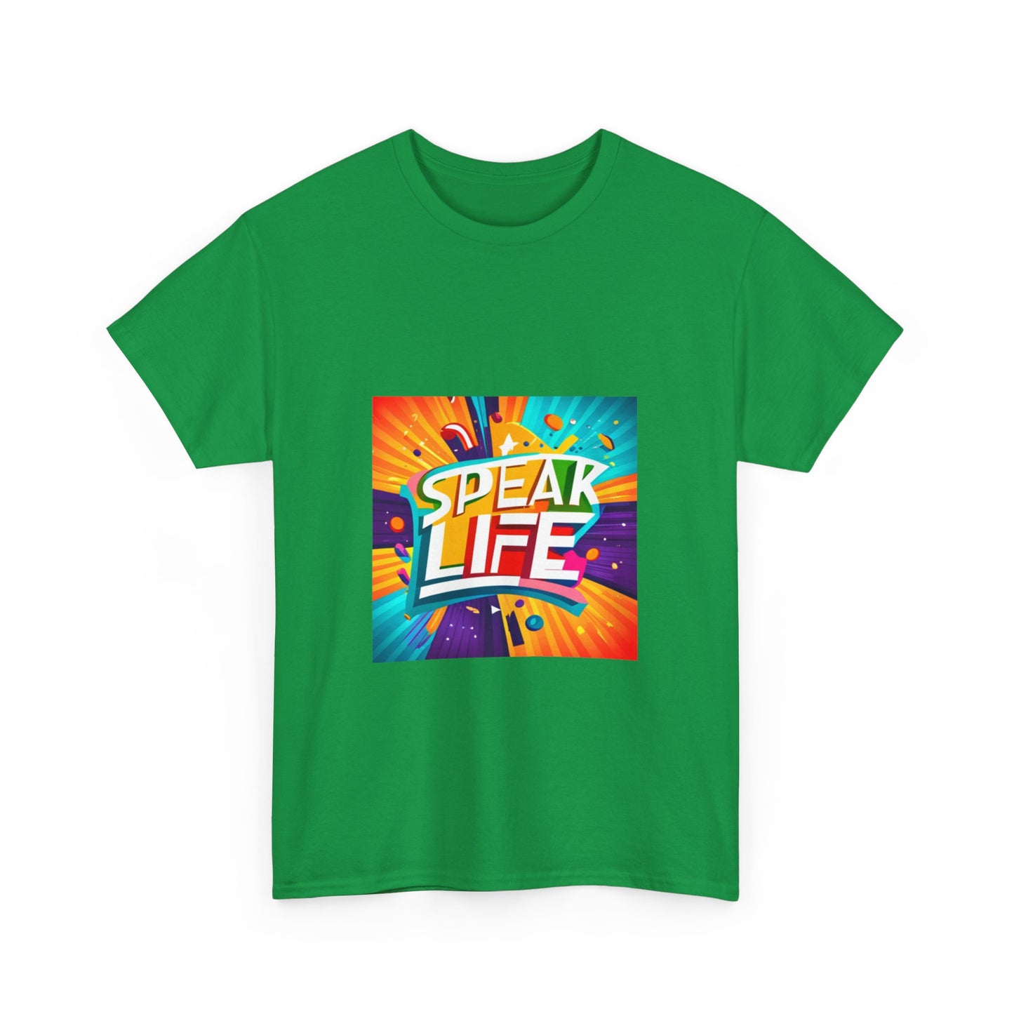 "Speak Life" Paint Splash Unisex Heavy Cotton Tee