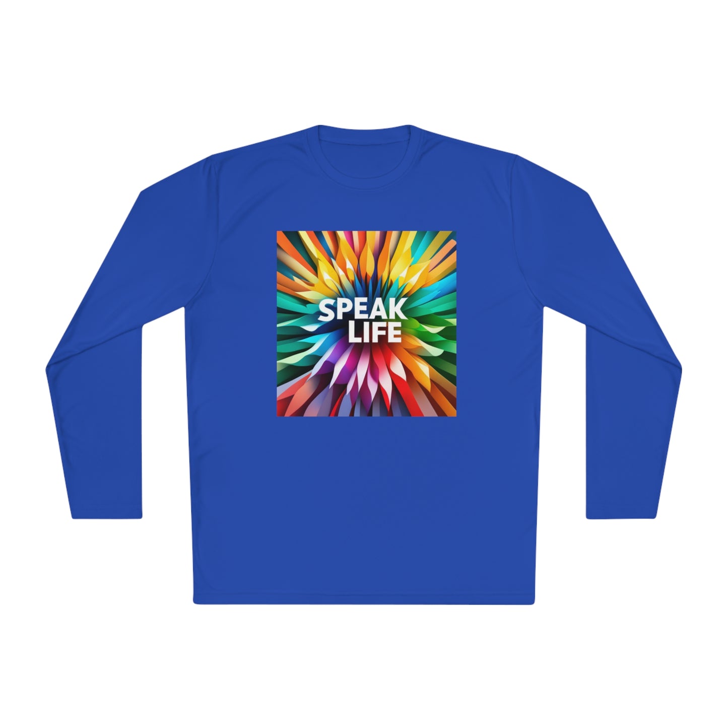 "Speak Life" Burst of Color Unisex Lightweight Long Sleeve Tee