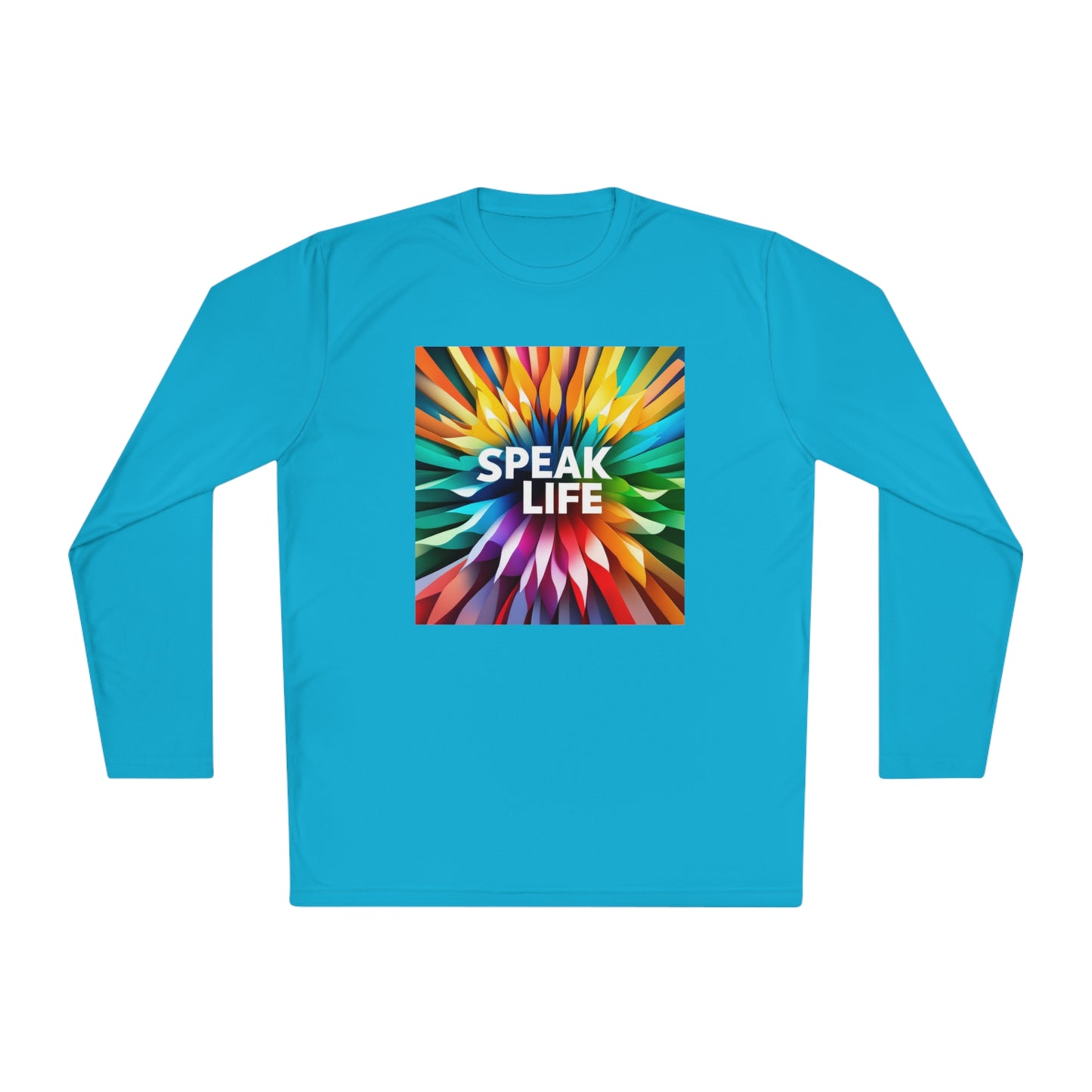 "Speak Life" Burst of Color Unisex Lightweight Long Sleeve Tee