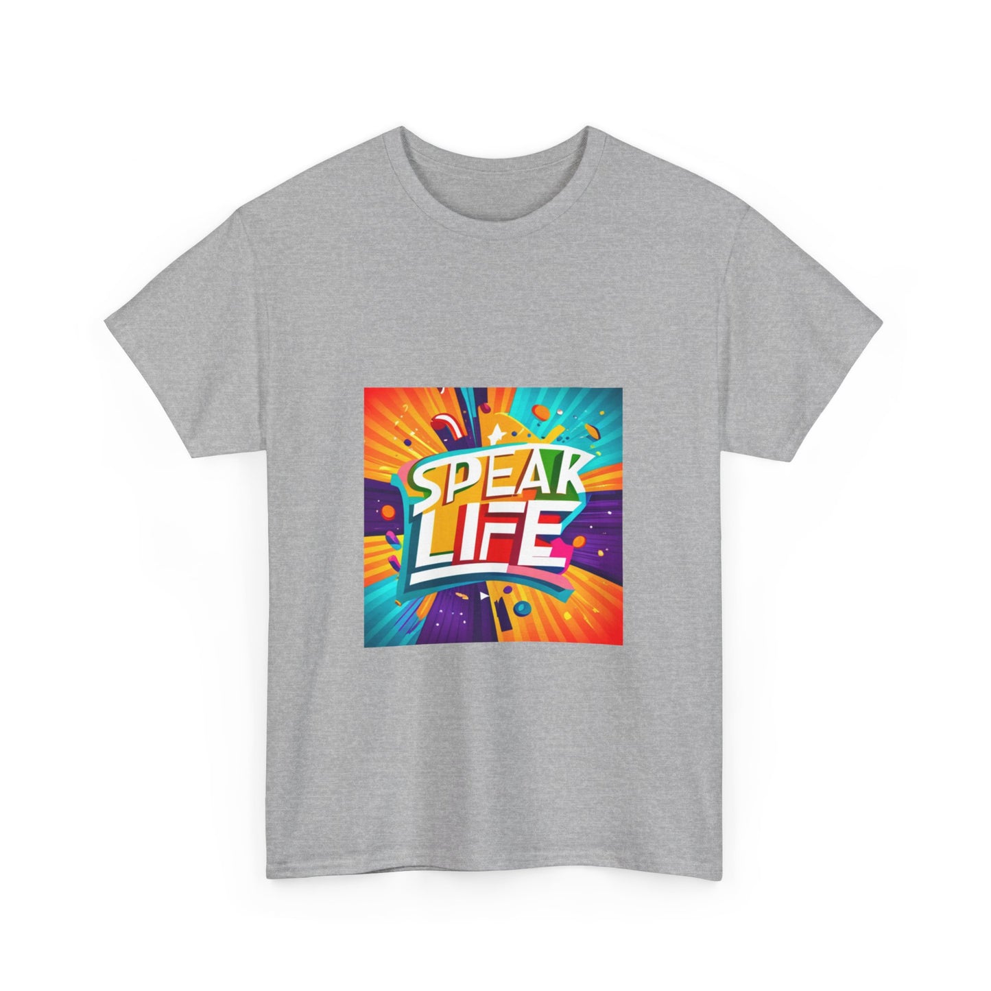 "Speak Life" Paint Splash Unisex Heavy Cotton Tee