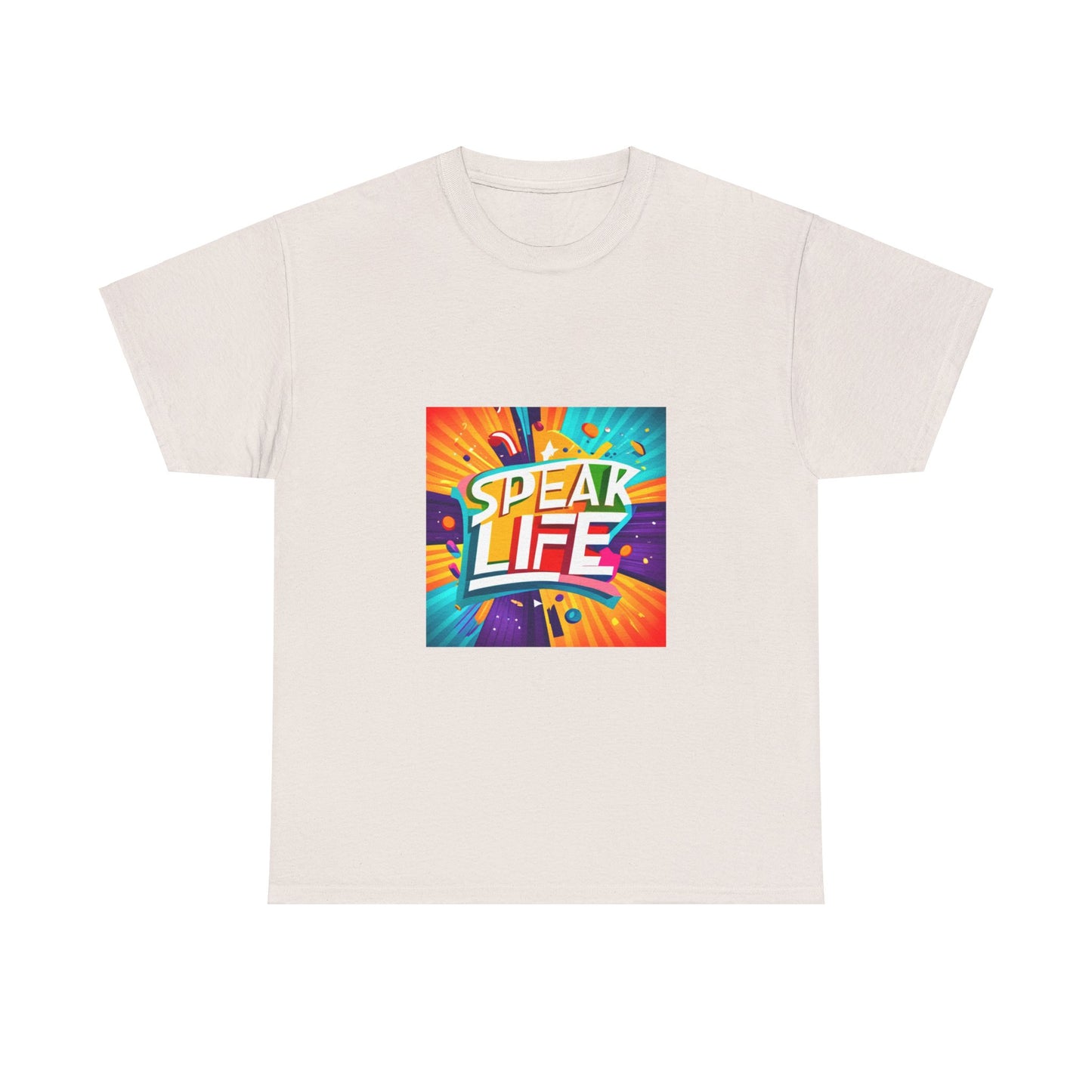 "Speak Life" Paint Splash Unisex Heavy Cotton Tee