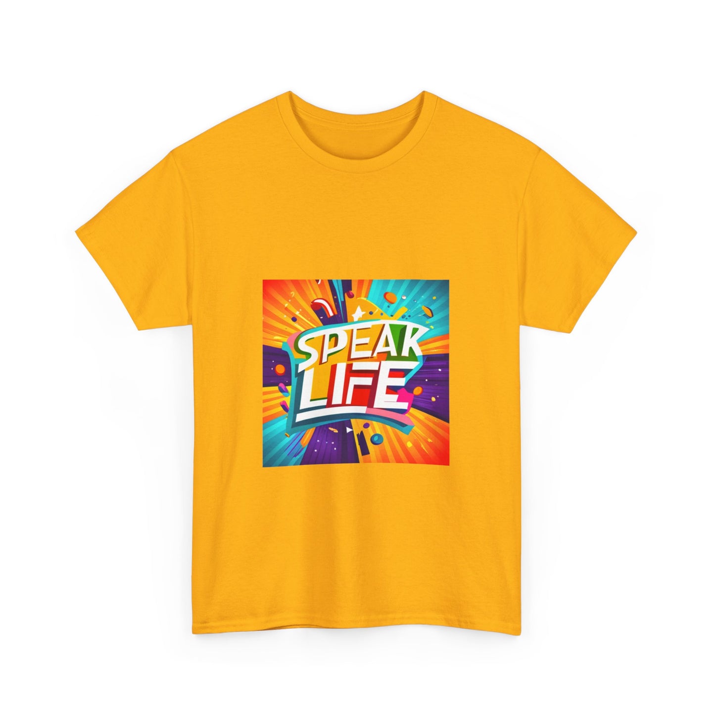 "Speak Life" Paint Splash Unisex Heavy Cotton Tee