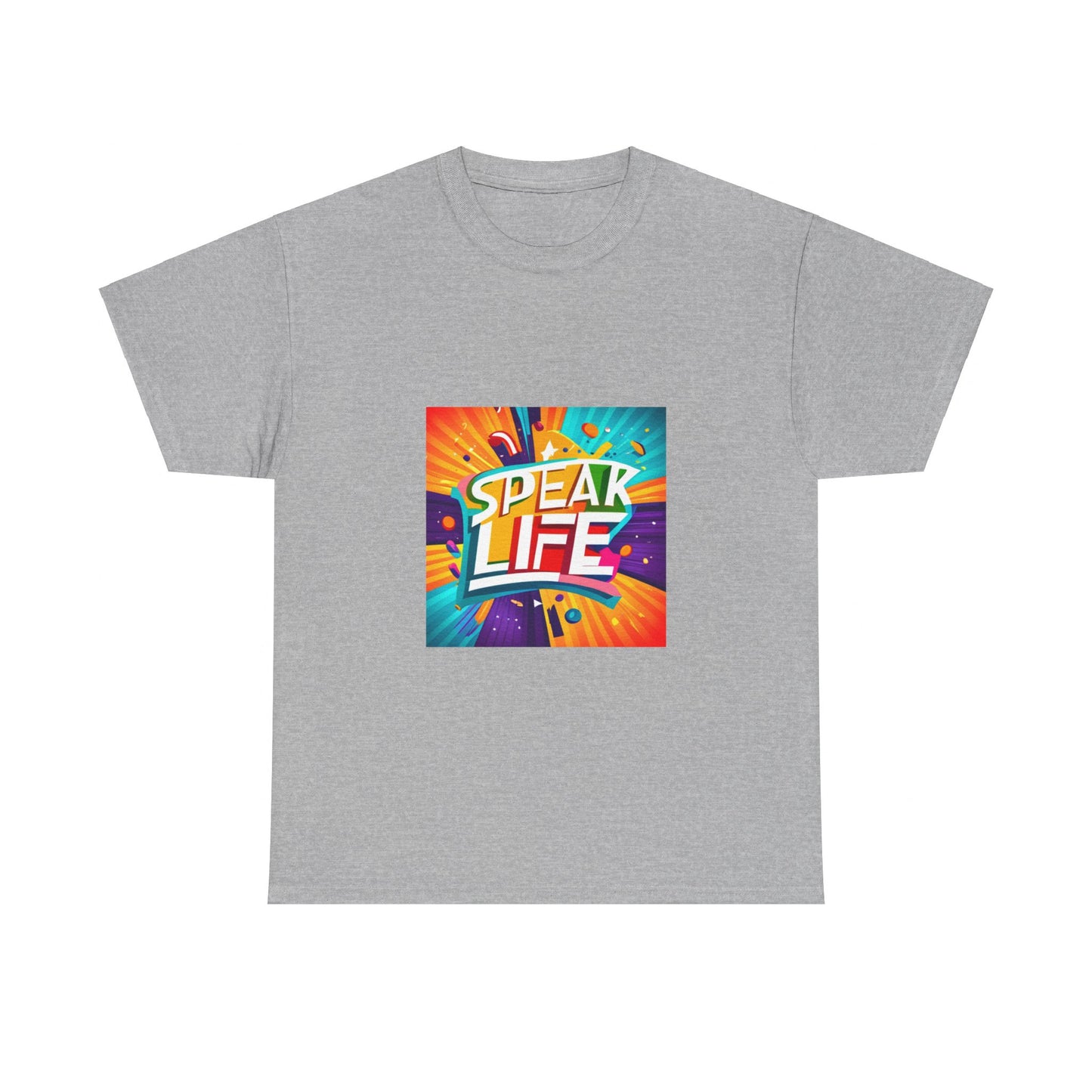 "Speak Life" Paint Splash Unisex Heavy Cotton Tee