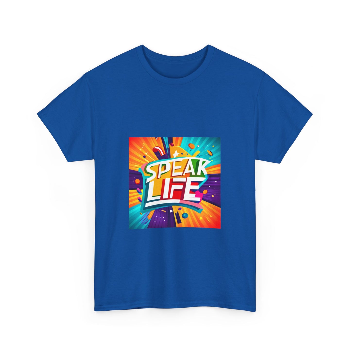 "Speak Life" Paint Splash Unisex Heavy Cotton Tee