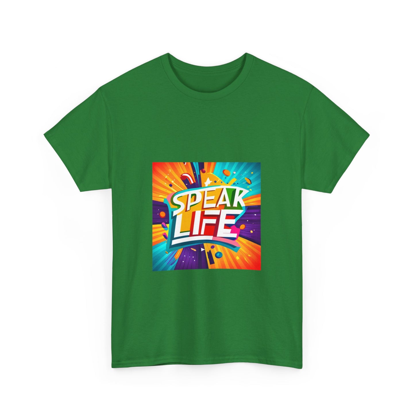 "Speak Life" Paint Splash Unisex Heavy Cotton Tee