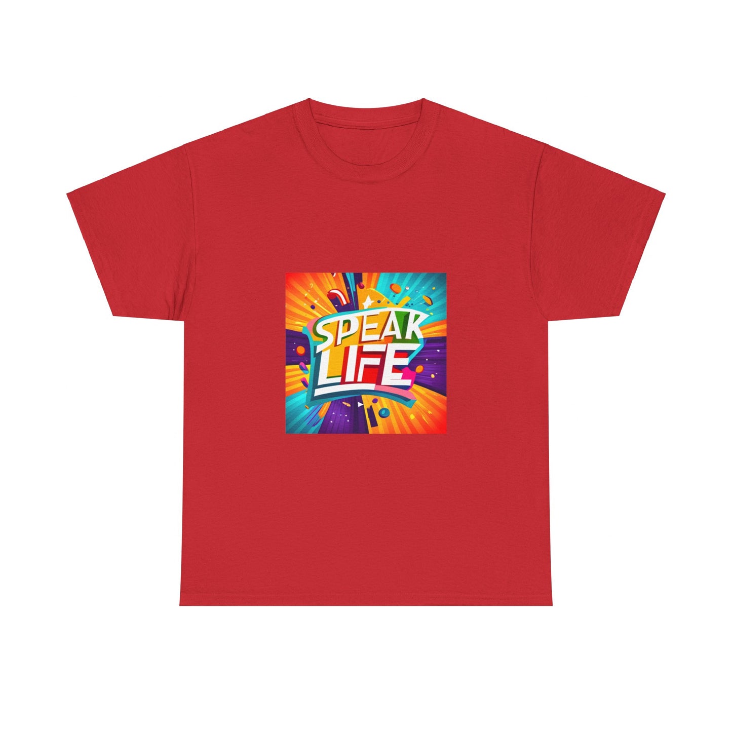 "Speak Life" Paint Splash Unisex Heavy Cotton Tee