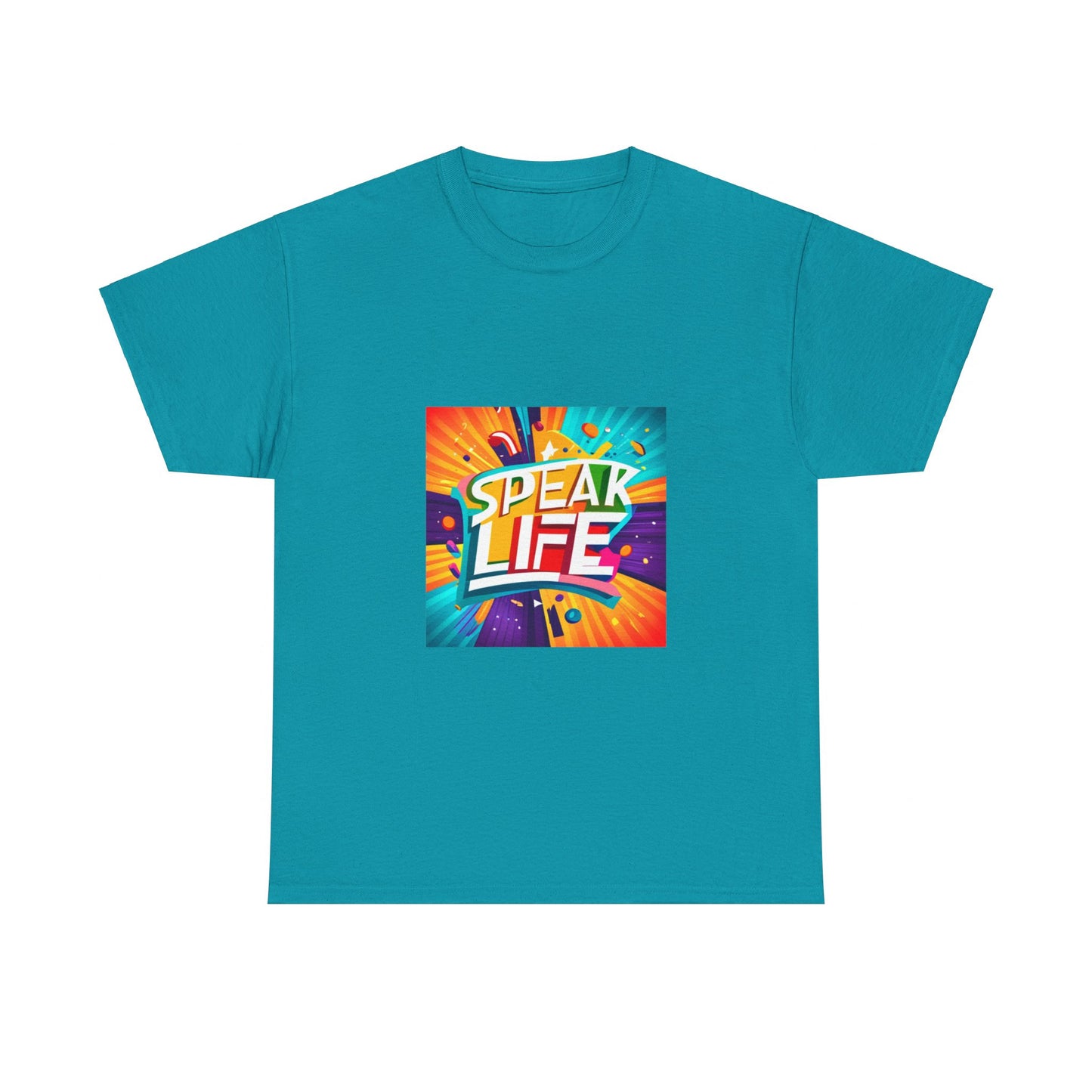 "Speak Life" Paint Splash Unisex Heavy Cotton Tee