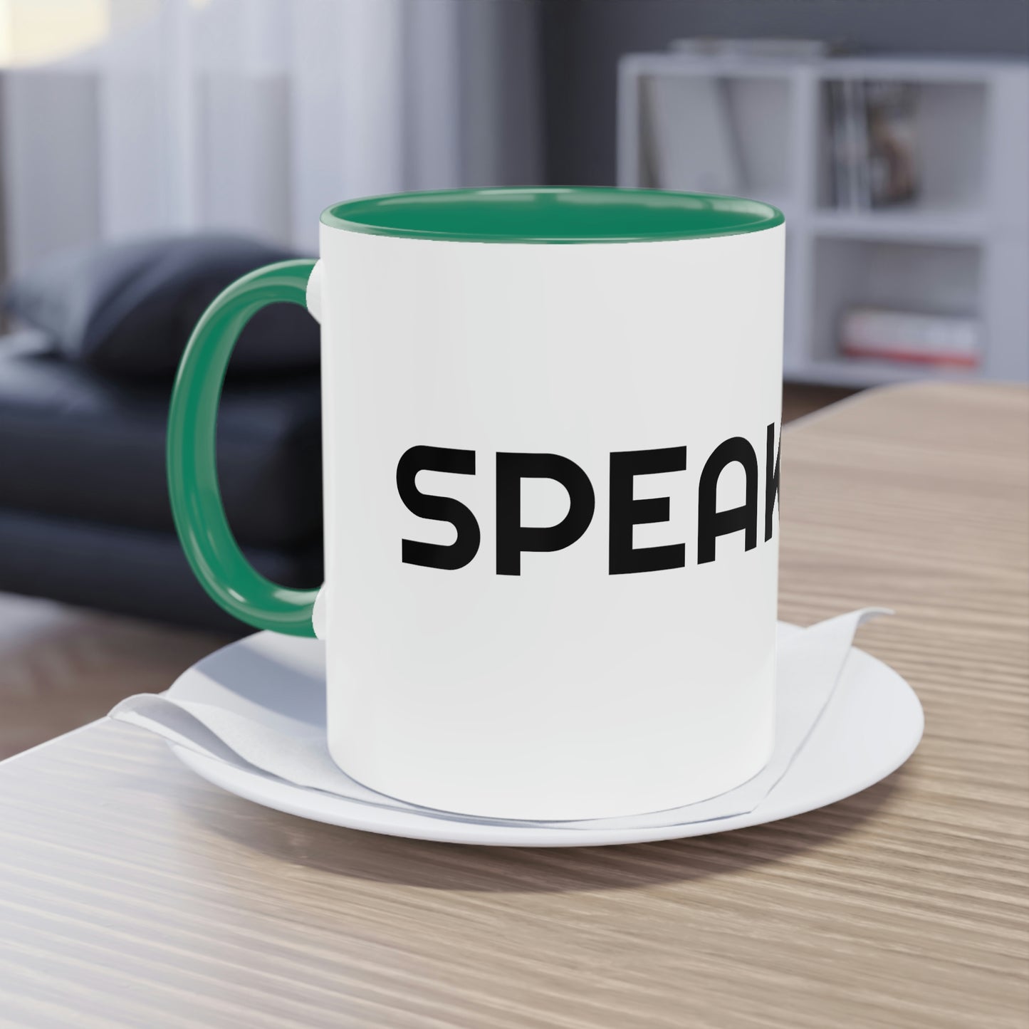 "Speak Life" Two-Tone Coffee Mug, 11oz