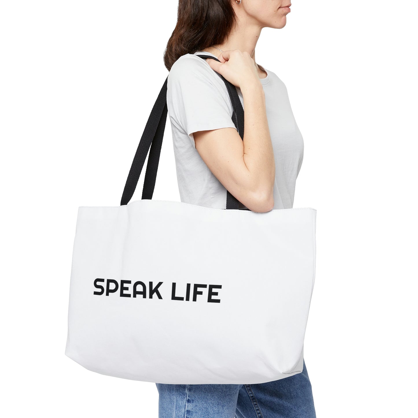 "Speak Life" Weekender Tote Bag