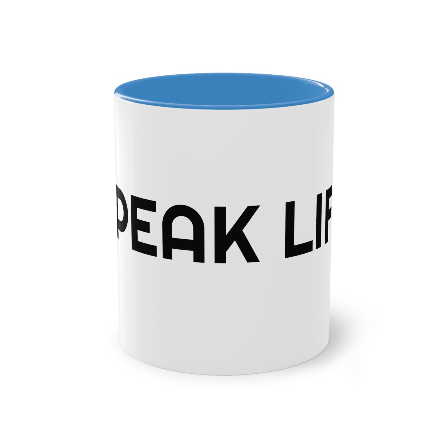 "Speak Life" Two-Tone Coffee Mug, 11oz