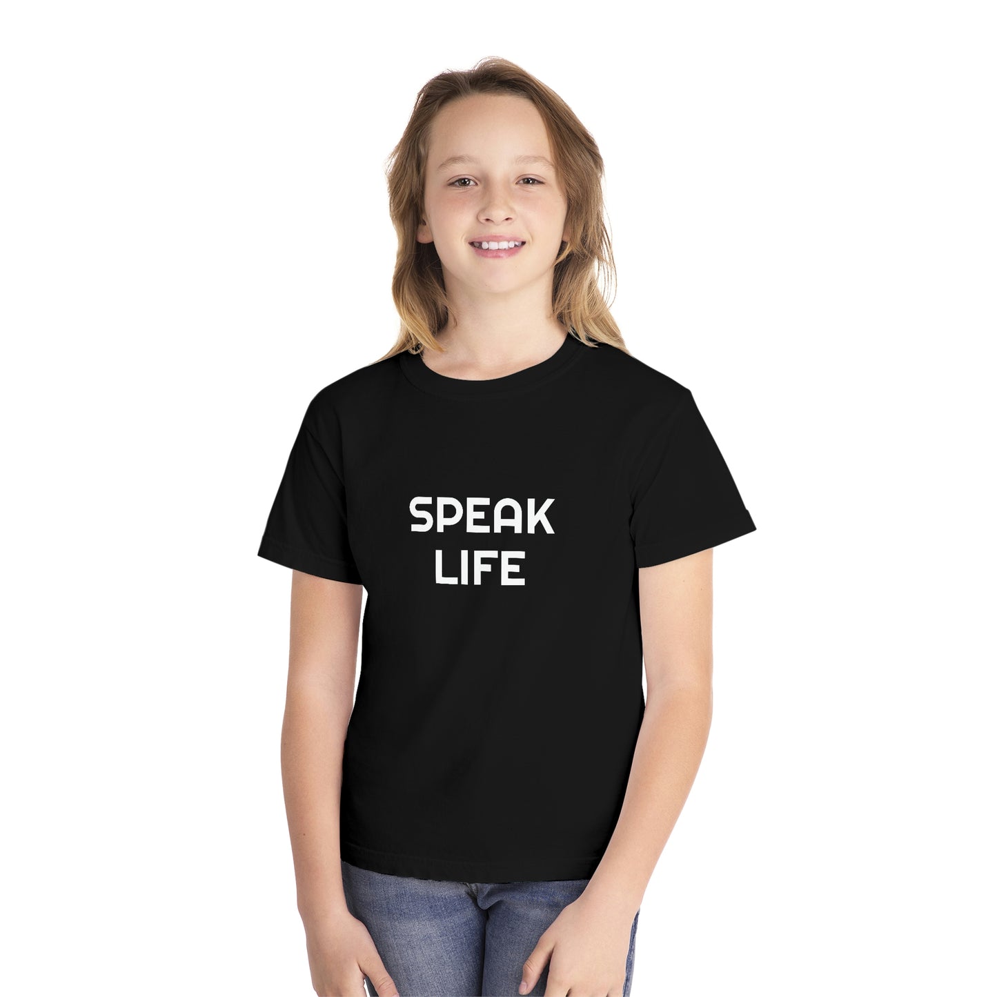 "Speak Life" Youth Midweight Tee
