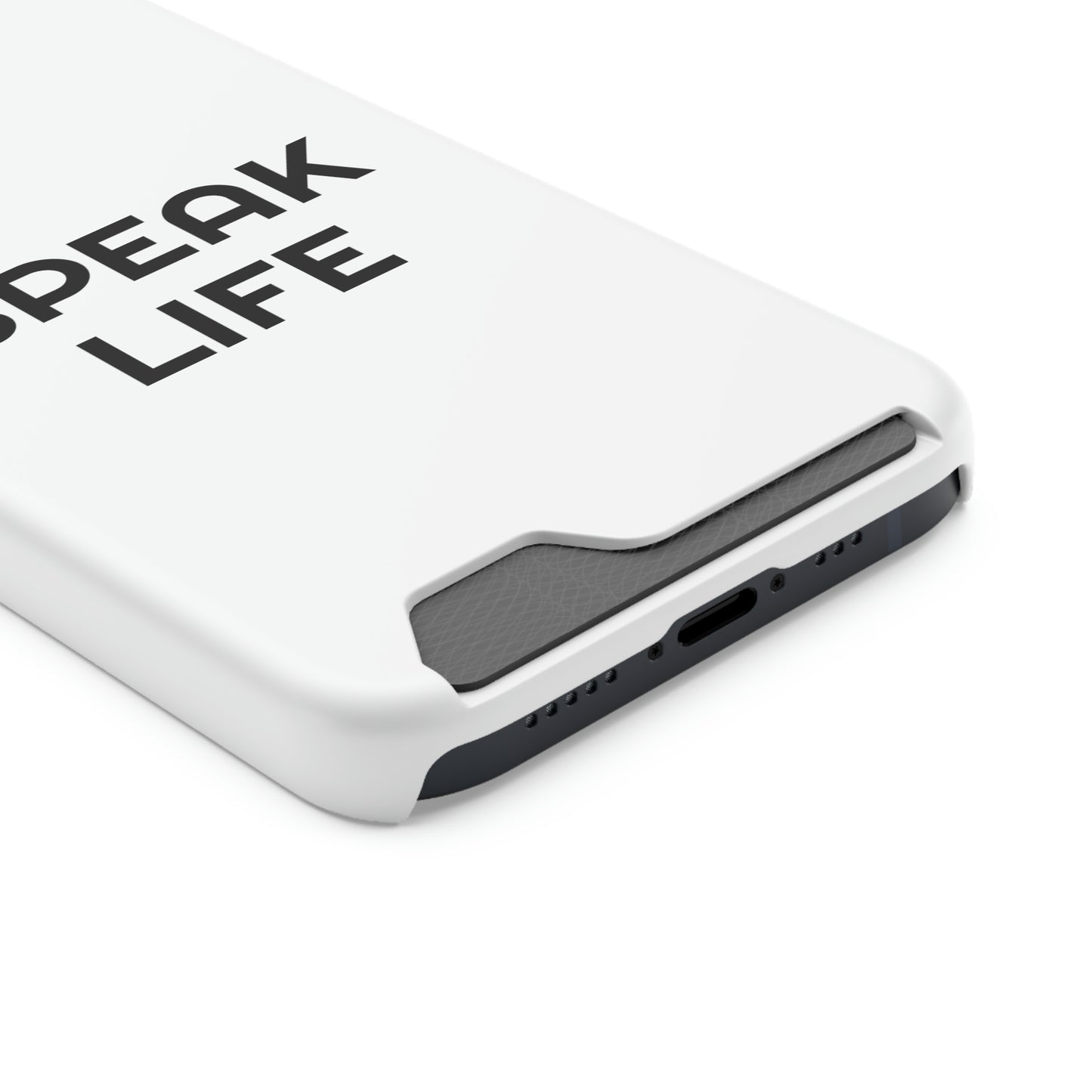 "Speak Life" Phone Case With Card Holder
