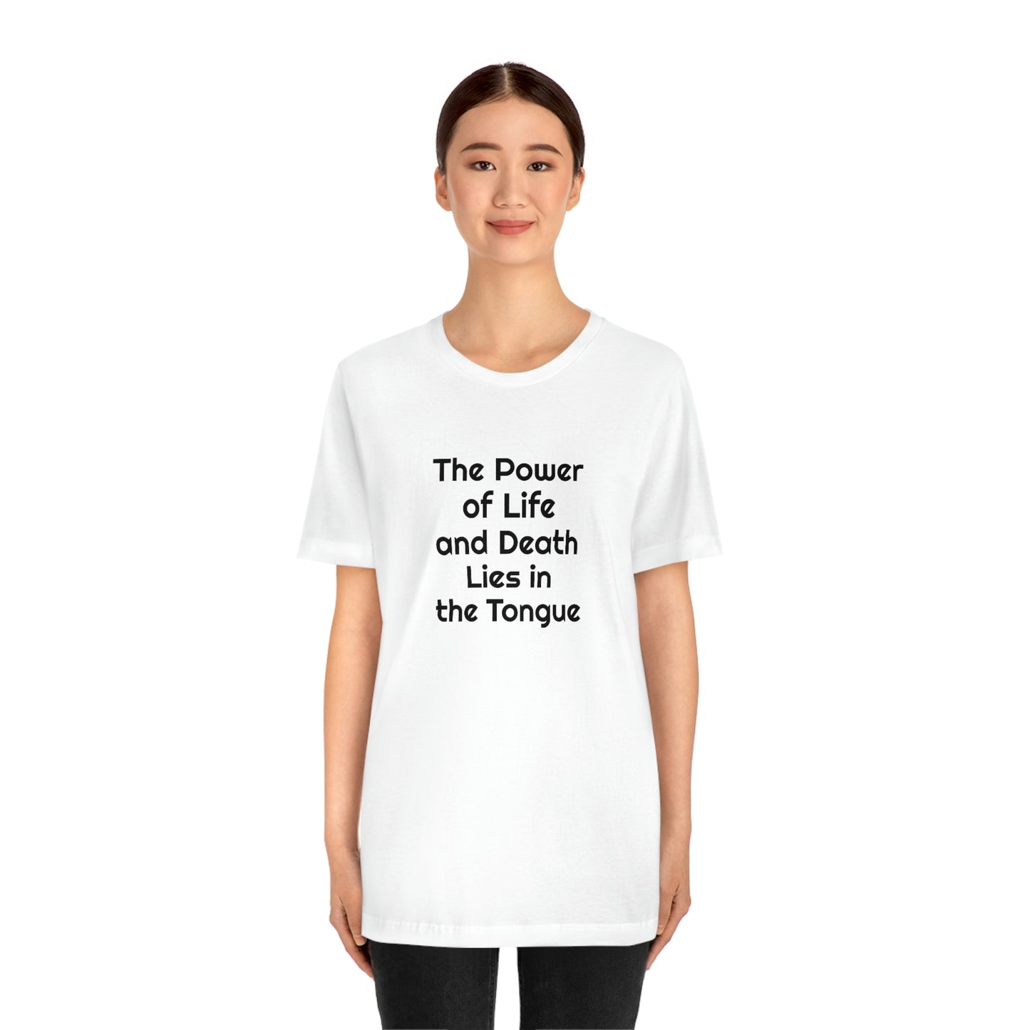 "Speak Life - Power of Life and Death" Unisex Jersey Short Sleeve Tee