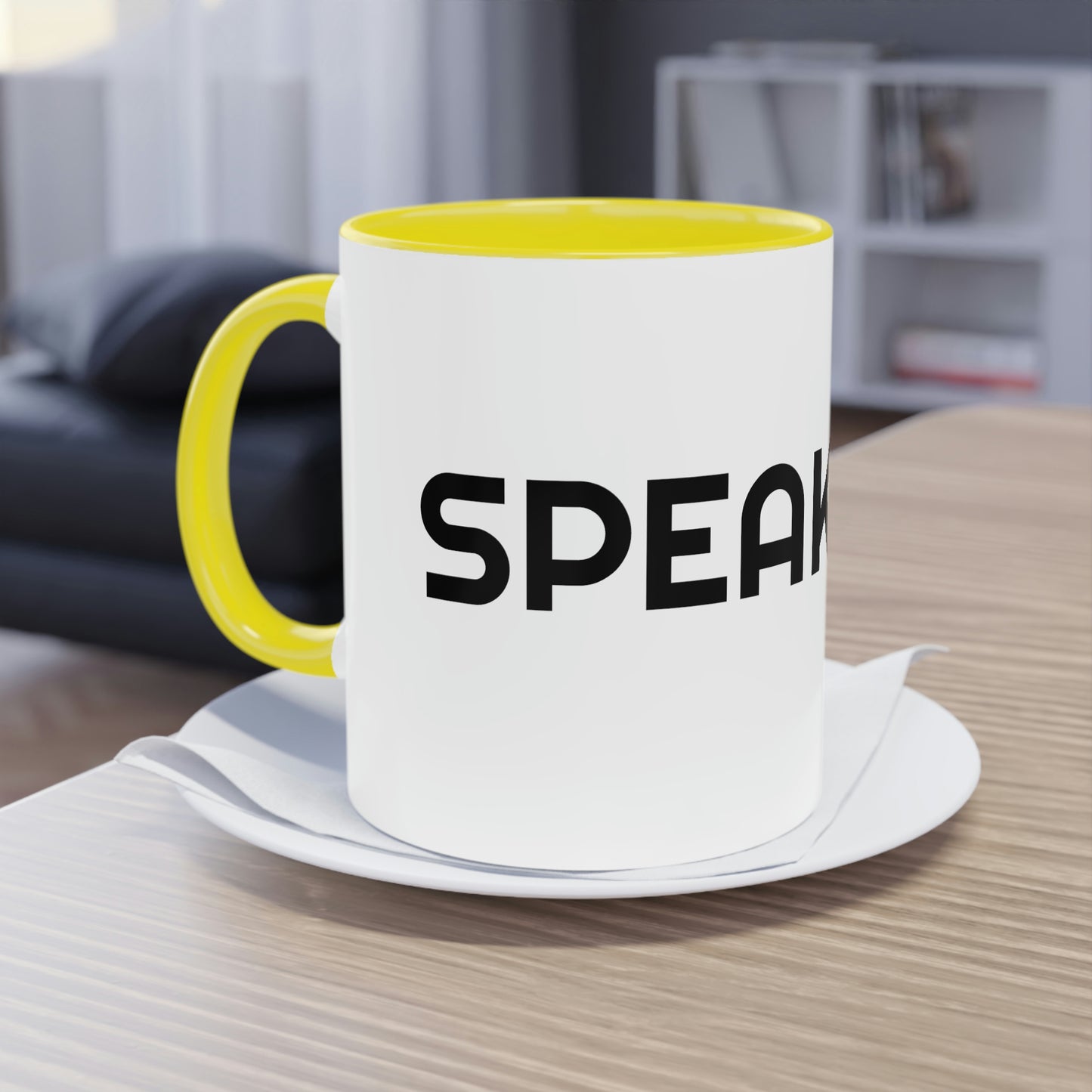 "Speak Life" Two-Tone Coffee Mug, 11oz