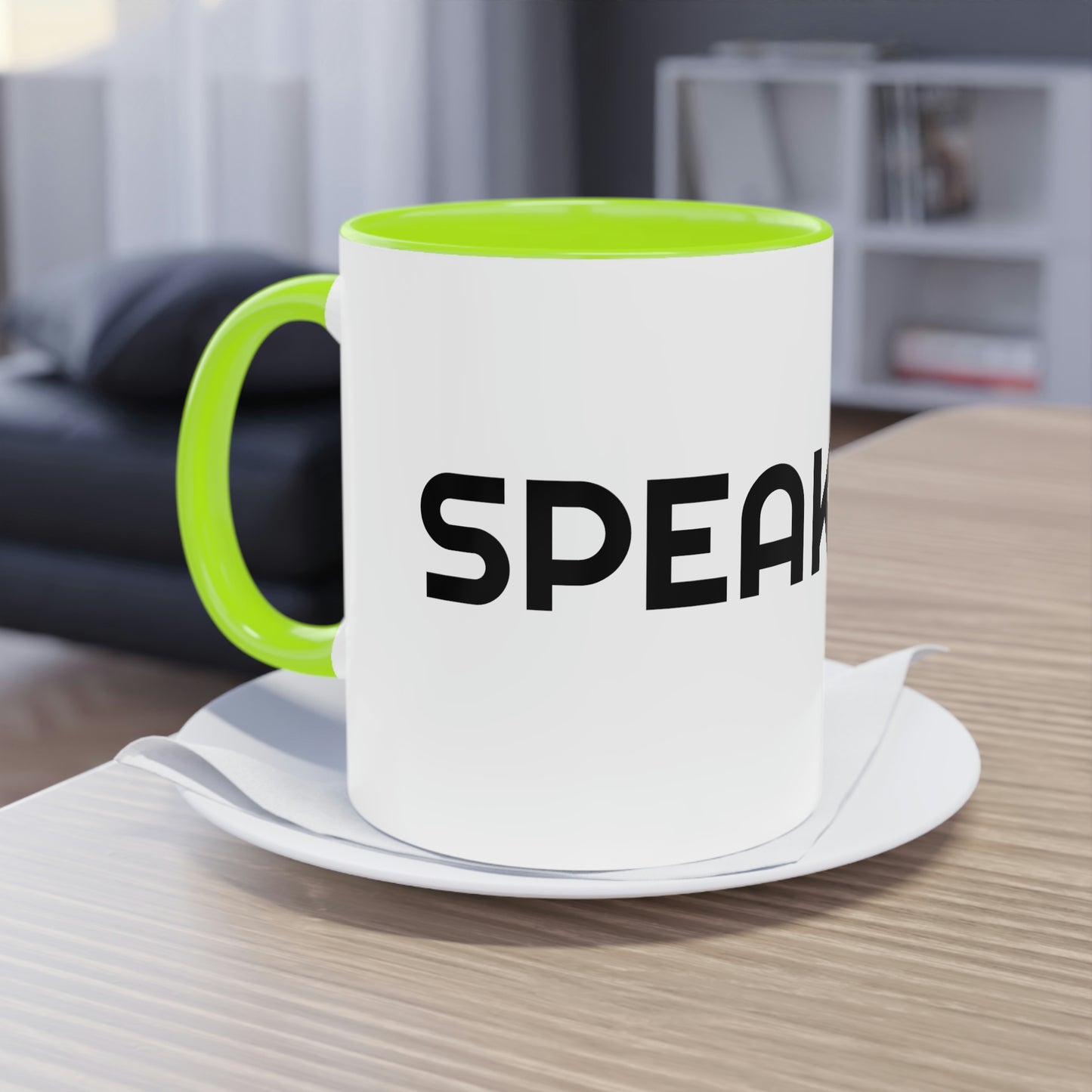 "Speak Life" Two-Tone Coffee Mug, 11oz
