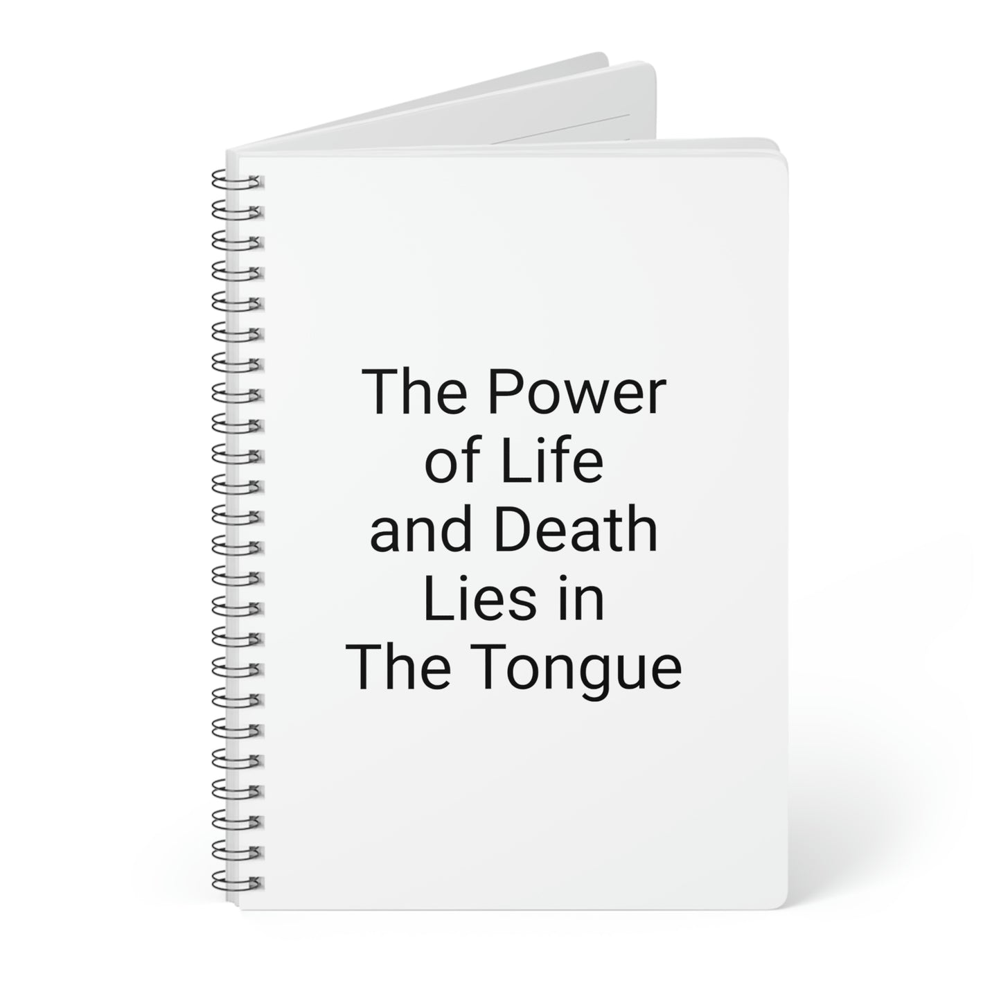 "The Power of Life" Wirobound Softcover Notebook, A5