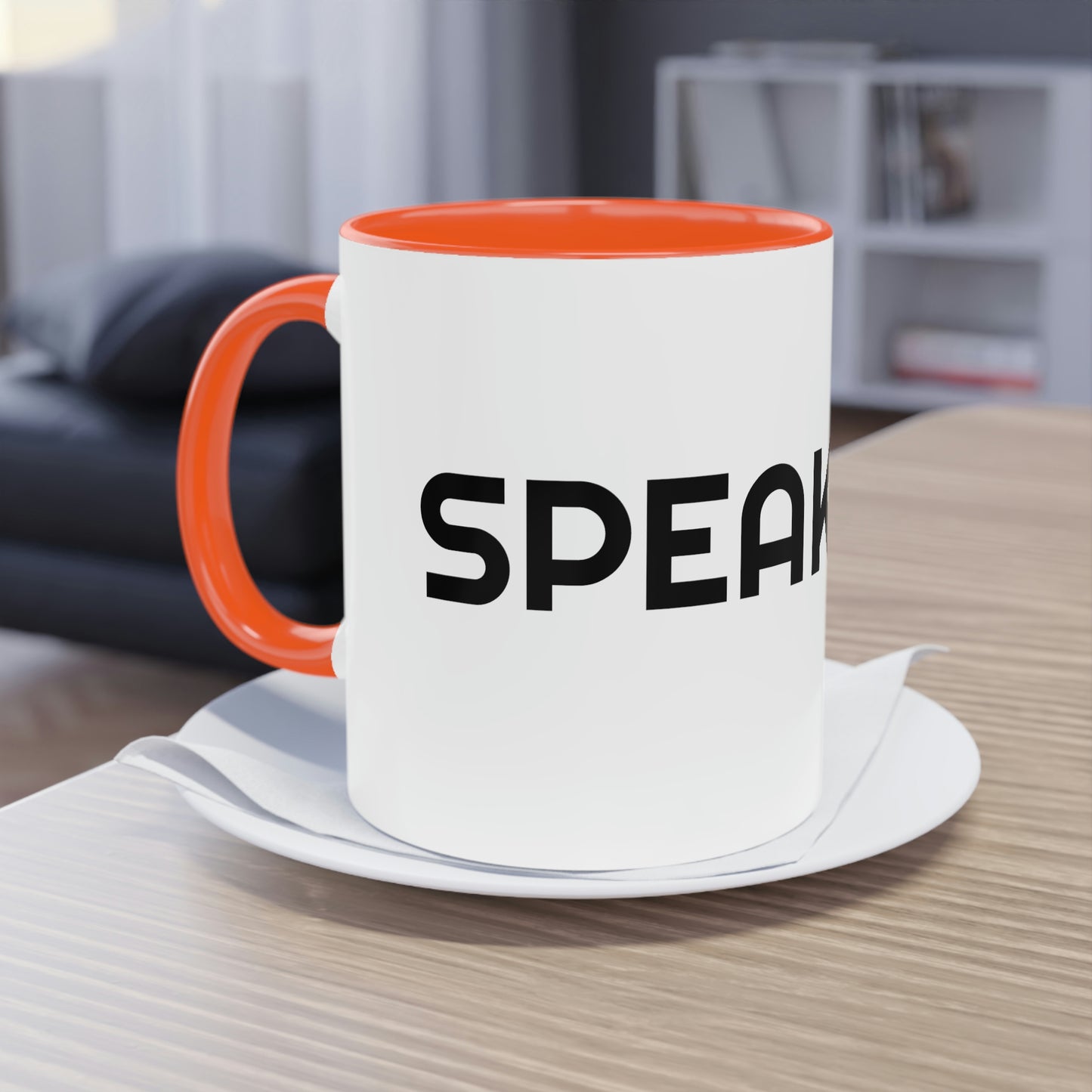 "Speak Life" Two-Tone Coffee Mug, 11oz