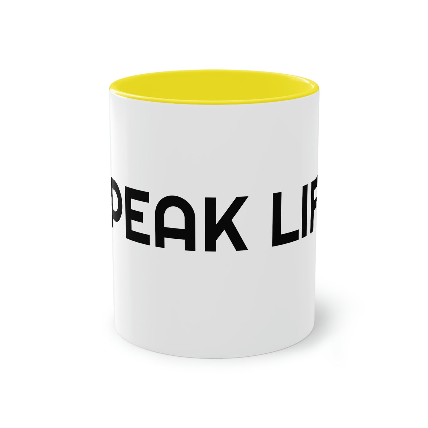 "Speak Life" Two-Tone Coffee Mug, 11oz