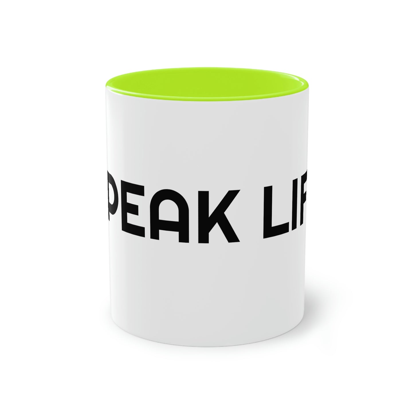 "Speak Life" Two-Tone Coffee Mug, 11oz