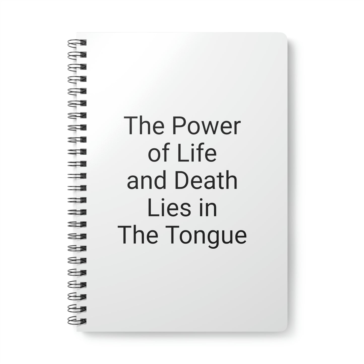 "The Power of Life" Wirobound Softcover Notebook, A5