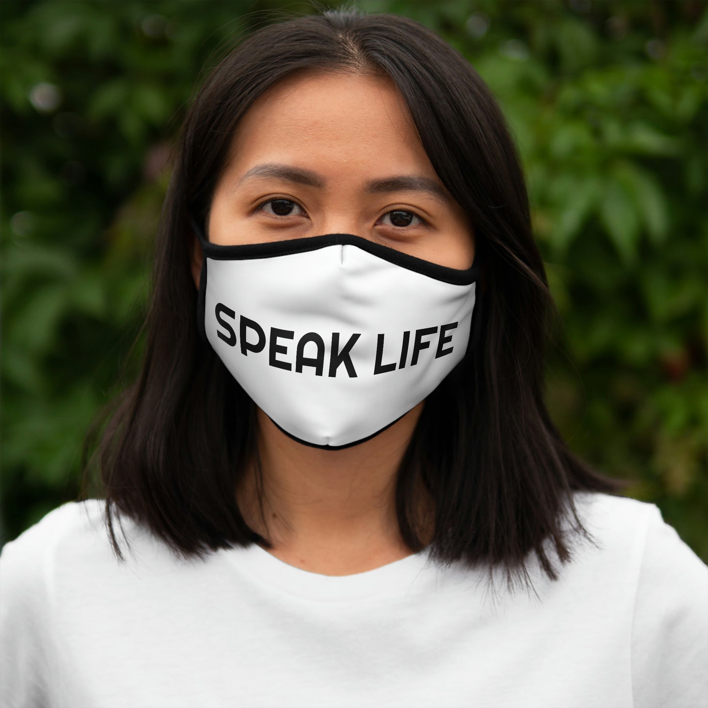 "Speak Life" Fitted Polyester Face Mask