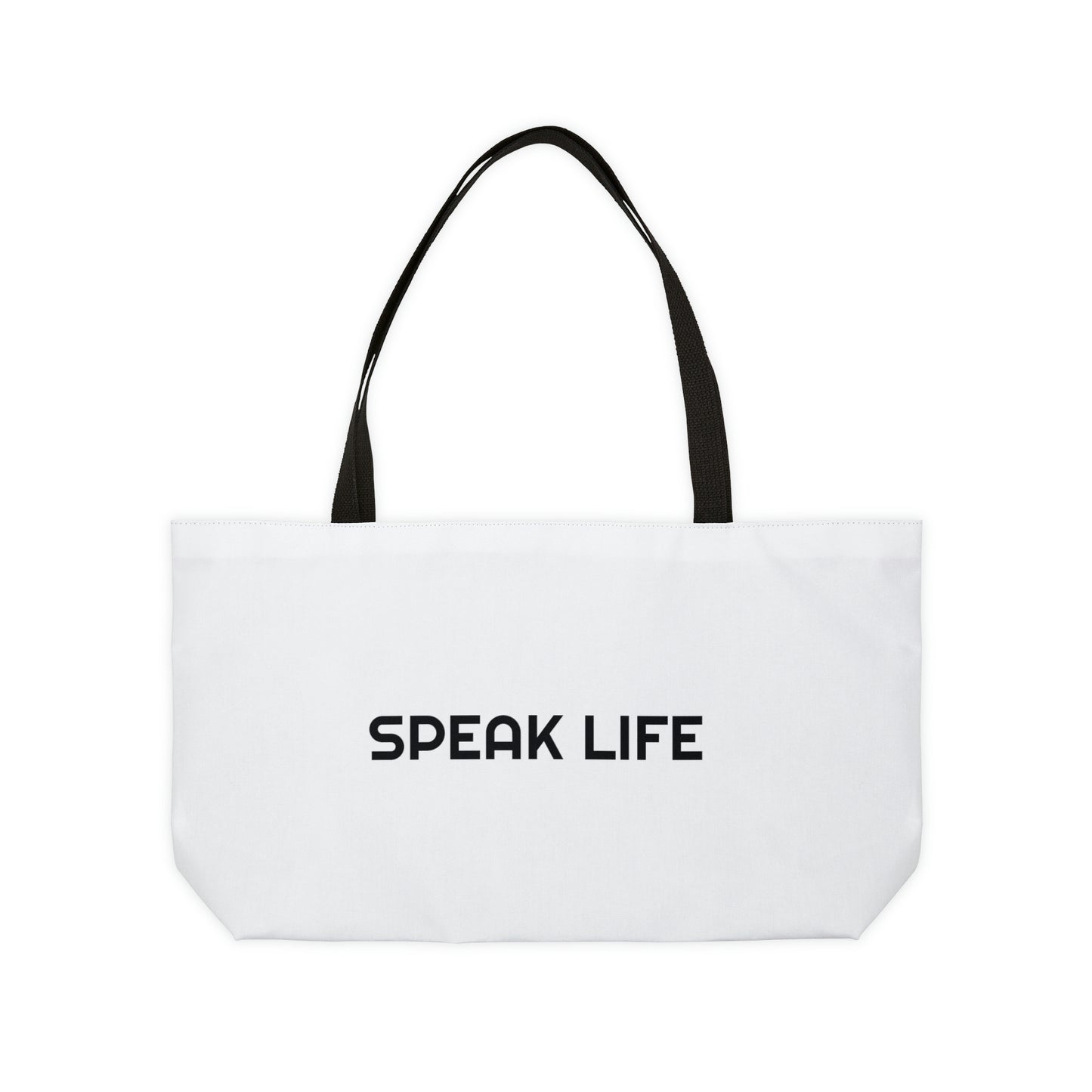 "Speak Life" Weekender Tote Bag