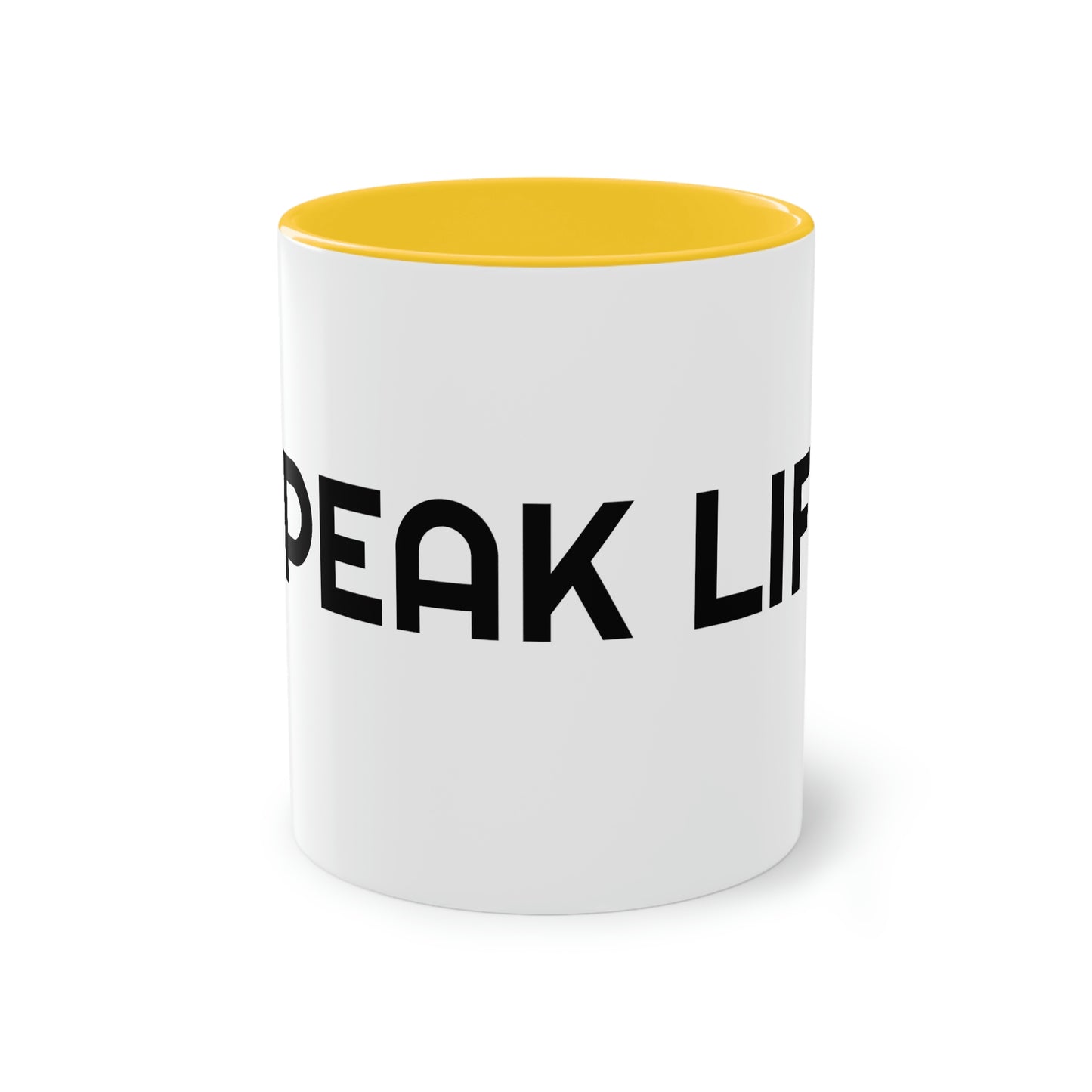 "Speak Life" Two-Tone Coffee Mug, 11oz
