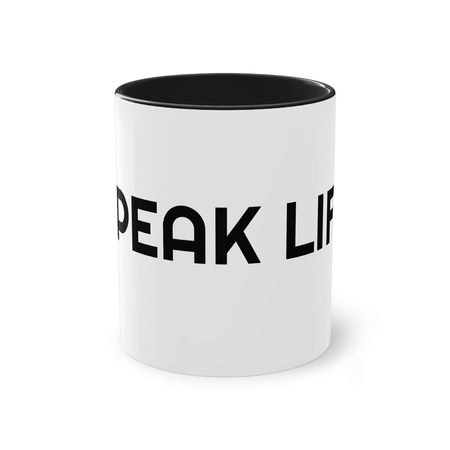 "Speak Life" Two-Tone Coffee Mug, 11oz