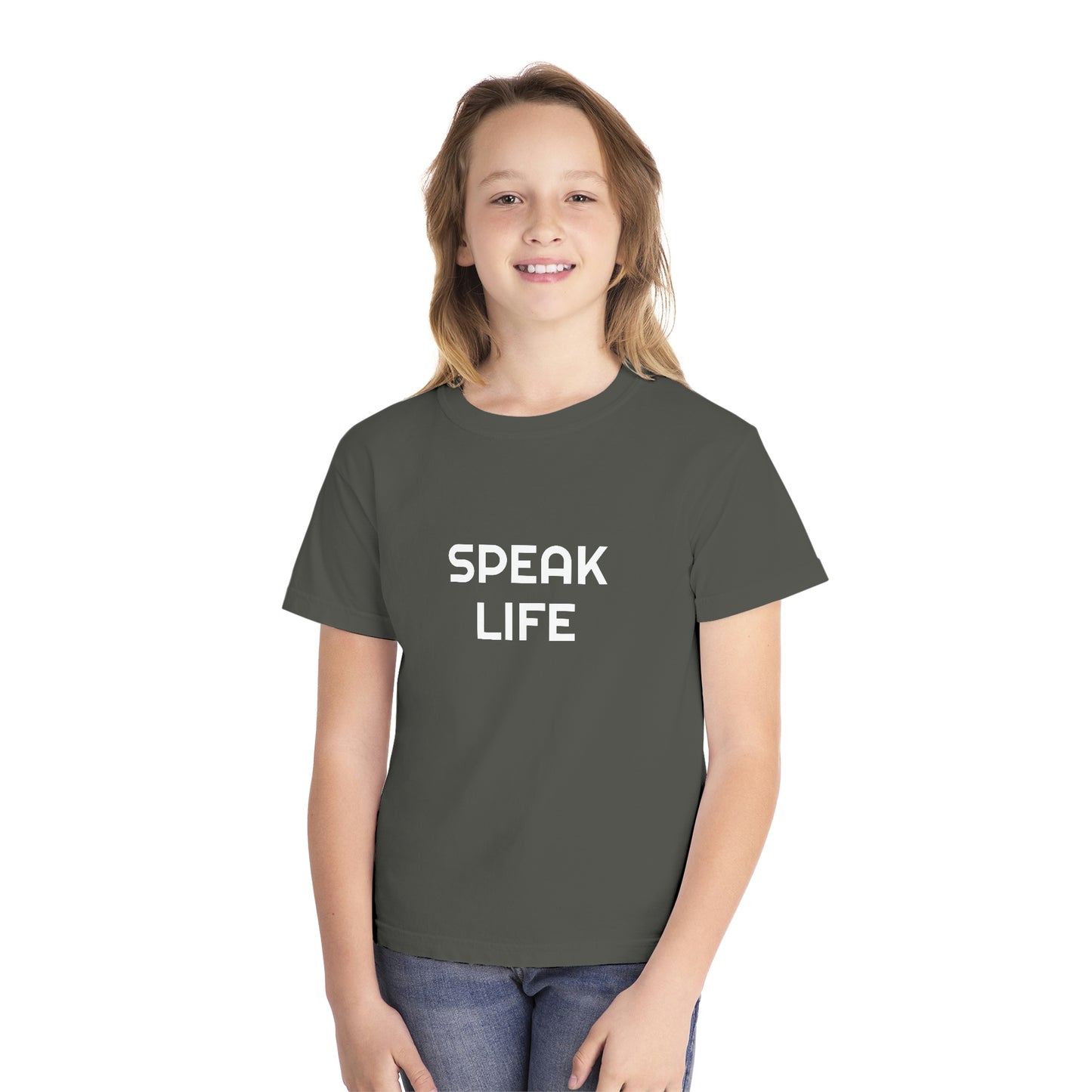 "Speak Life" Youth Midweight Tee