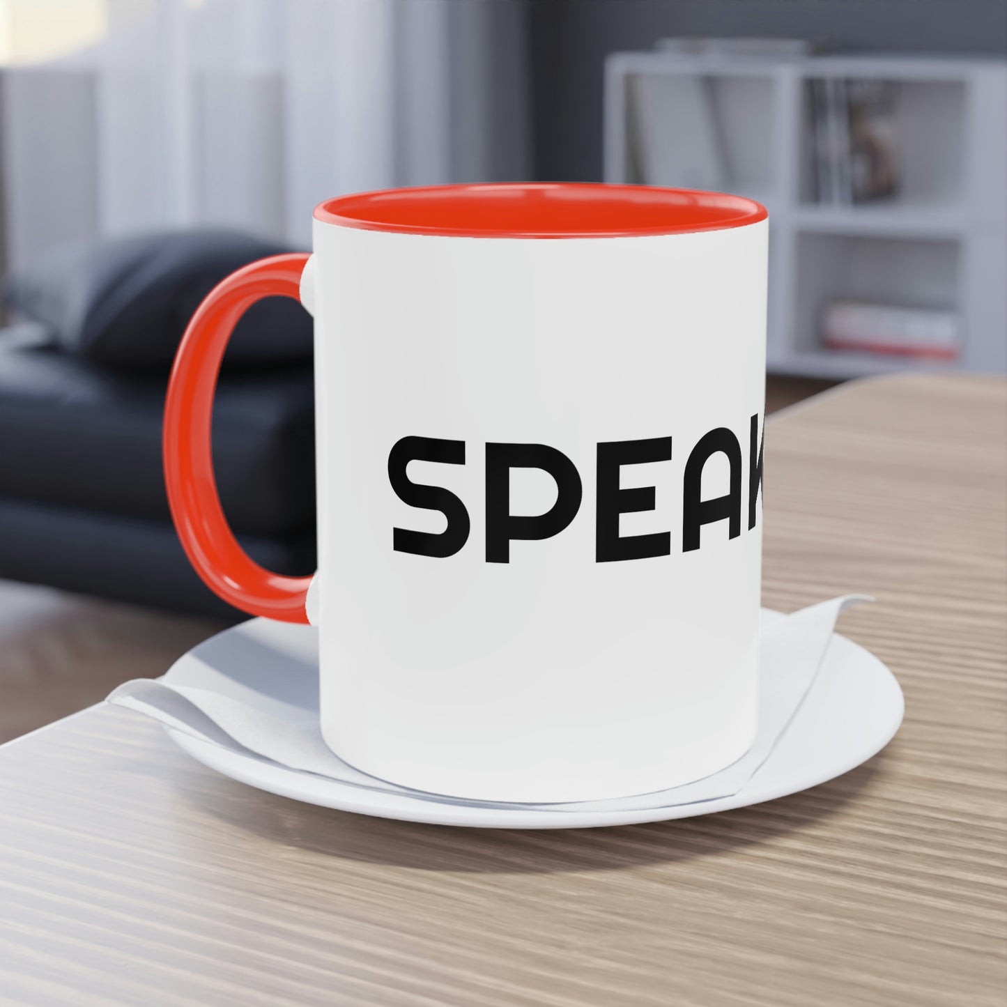 "Speak Life" Two-Tone Coffee Mug, 11oz