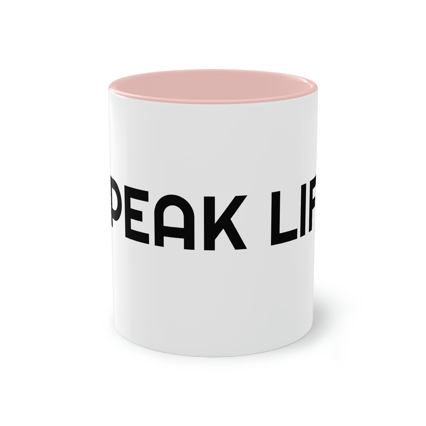 "Speak Life" Two-Tone Coffee Mug, 11oz
