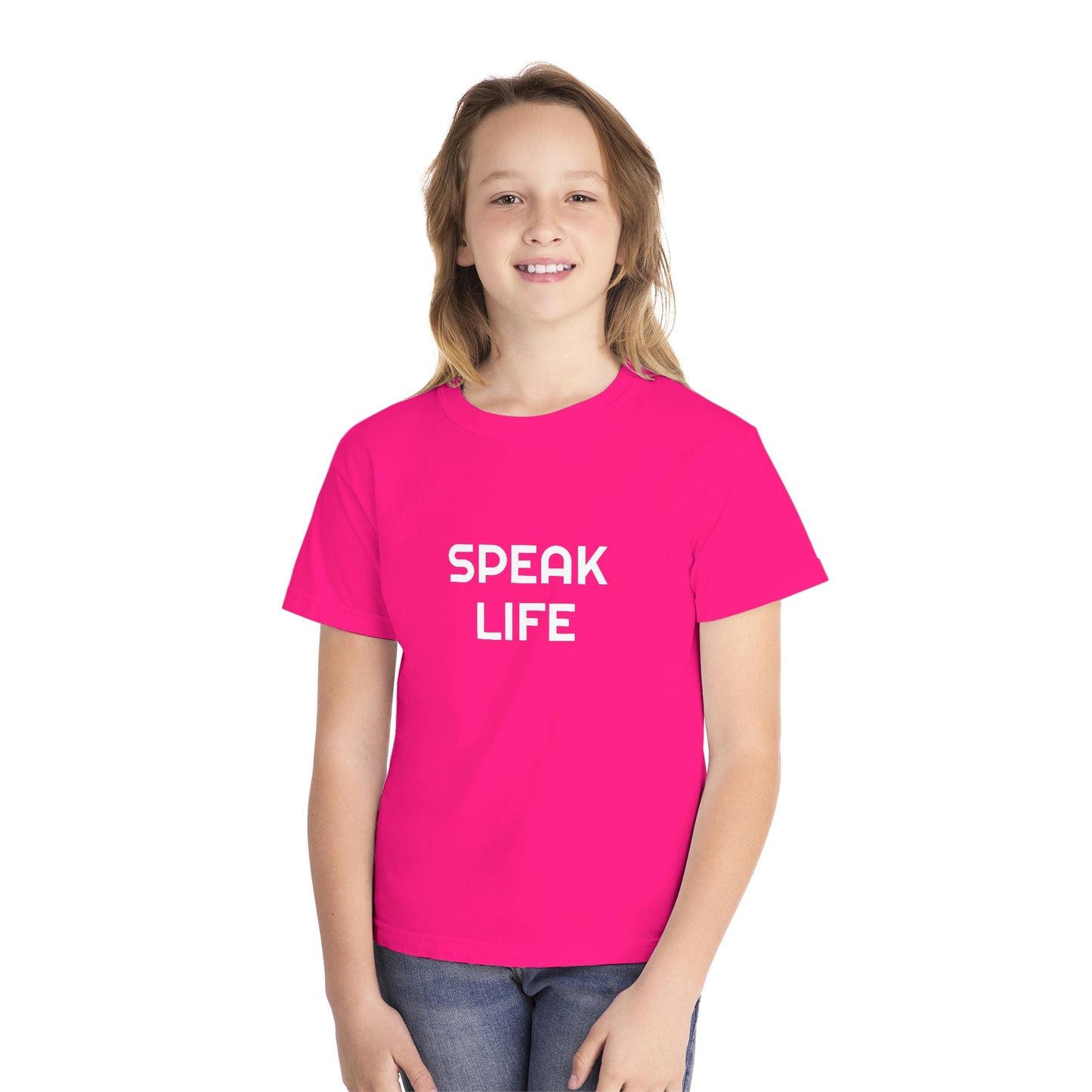 "Speak Life" Youth Midweight Tee
