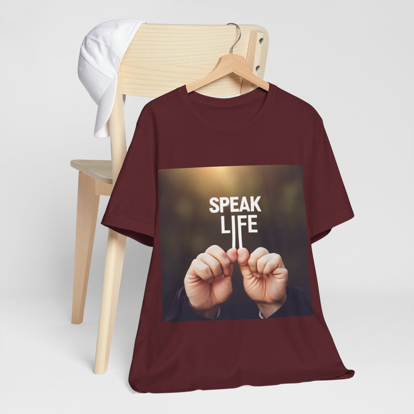 "Speak Life" Hands Unisex Jersey Short Sleeve Tee