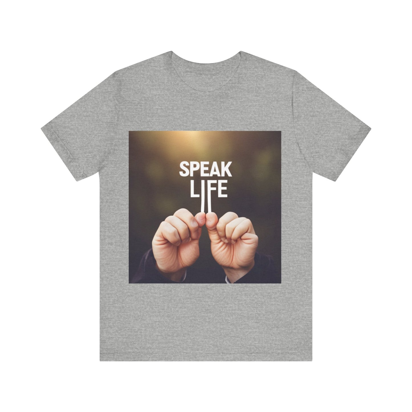 "Speak Life" Hands Unisex Jersey Short Sleeve Tee