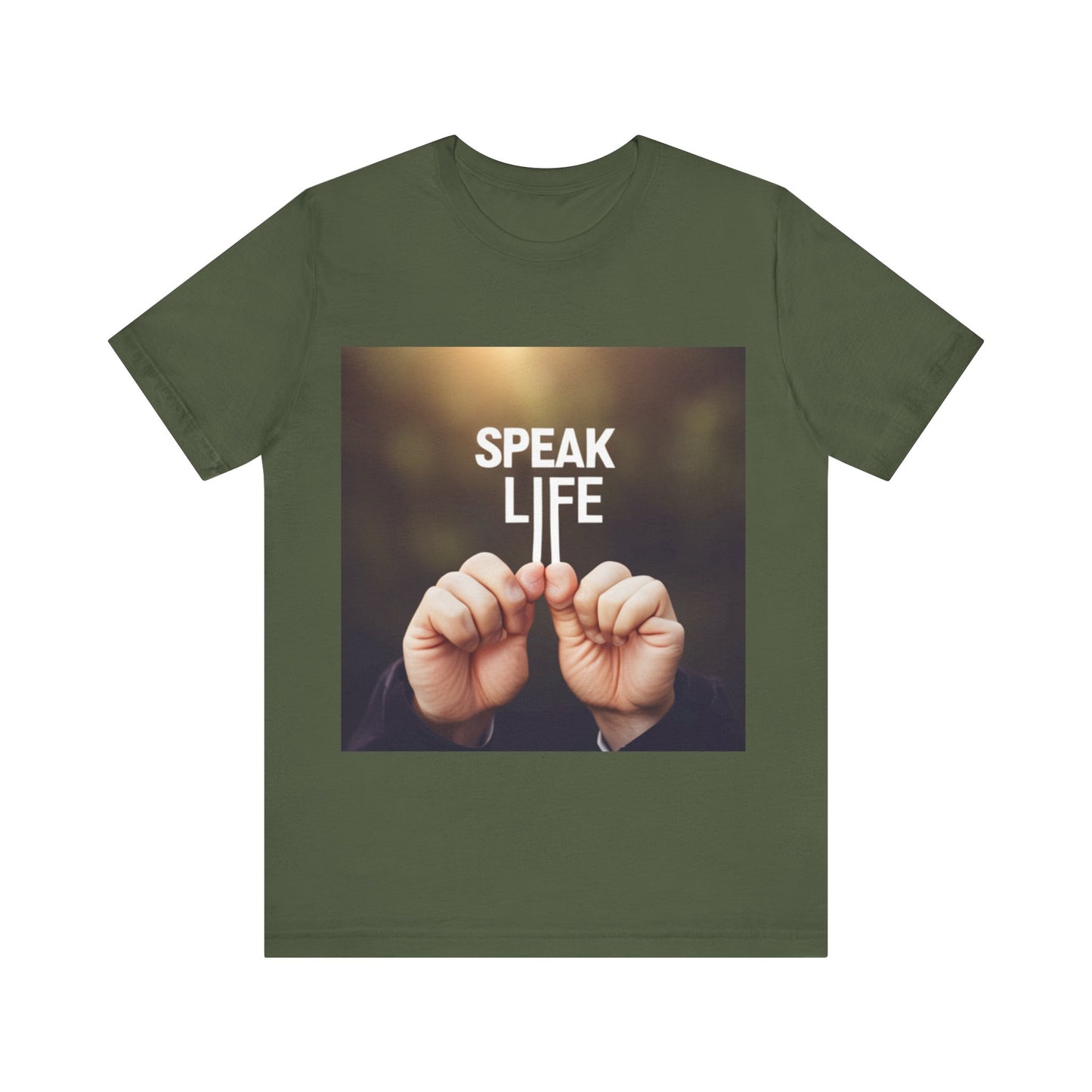 "Speak Life" Hands Unisex Jersey Short Sleeve Tee