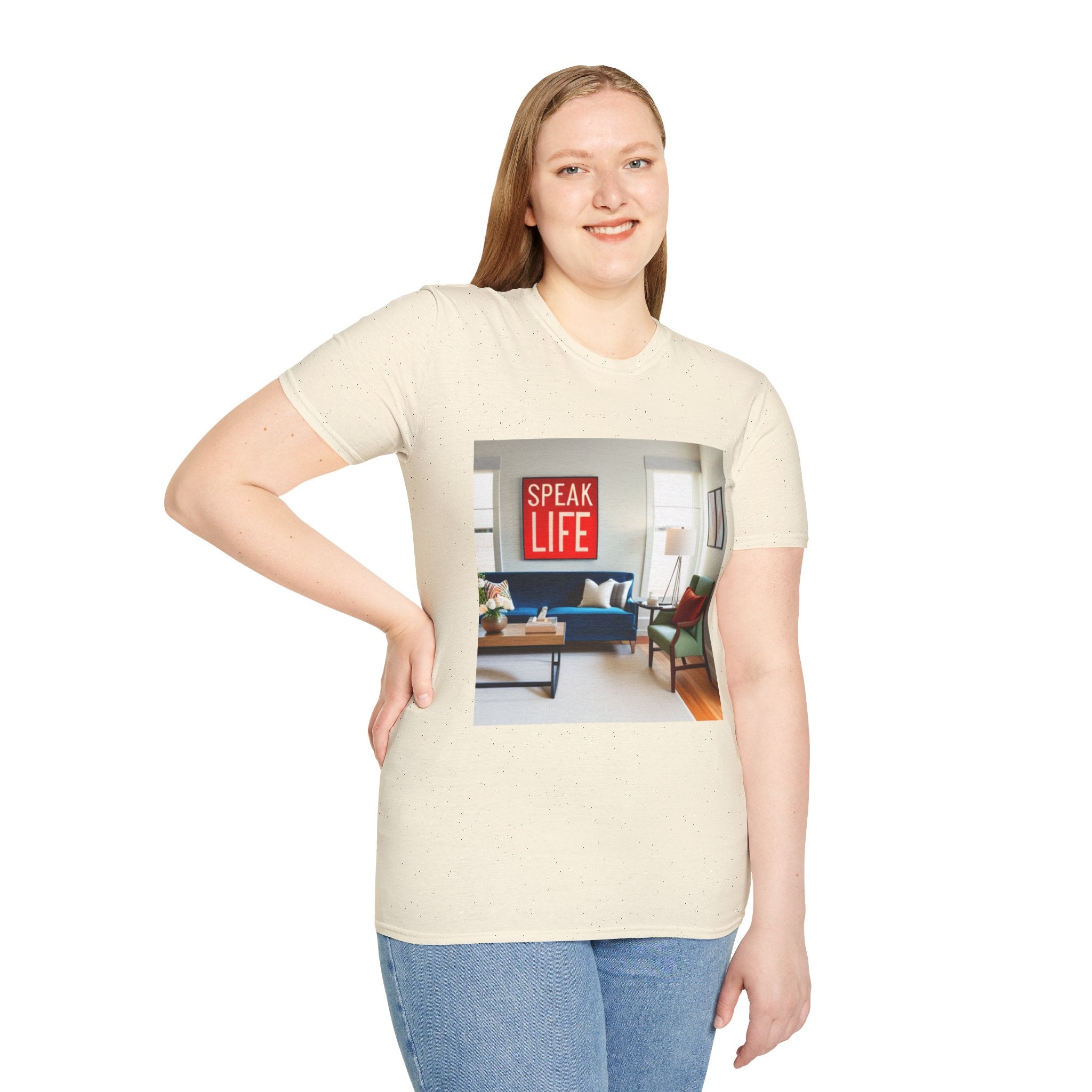 Unisex "Speak Life" Poster Style Softstyle T-Shirt