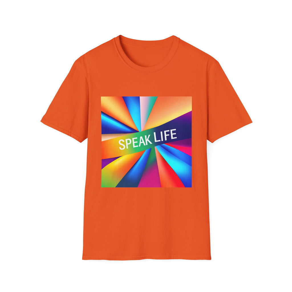 "Speak Life" Kaleidoscope Women's Softstyle T-Shirt
